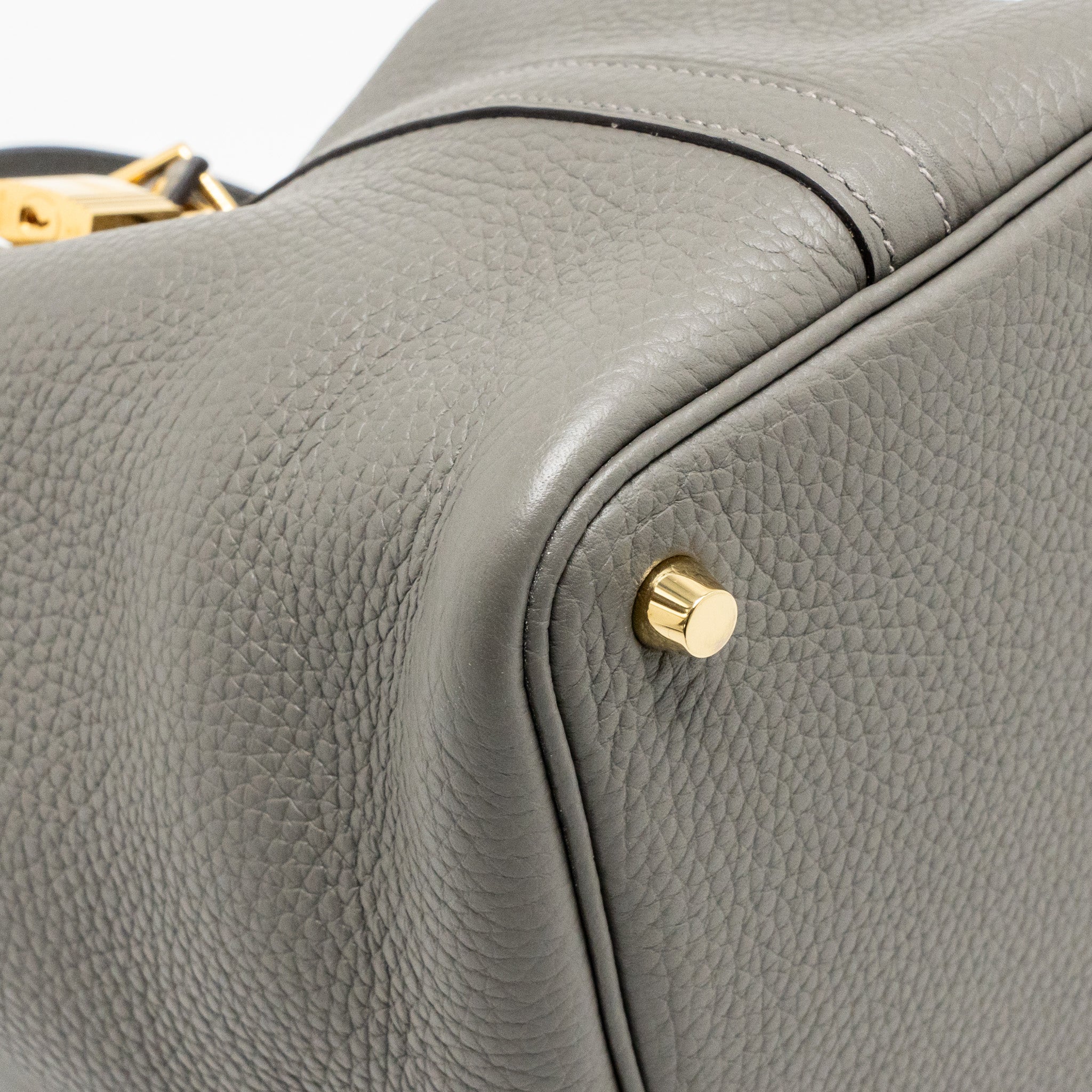 HERMES PICOTIN 18 LOCK BAG CLEMENCE GRIS MEYER GHW