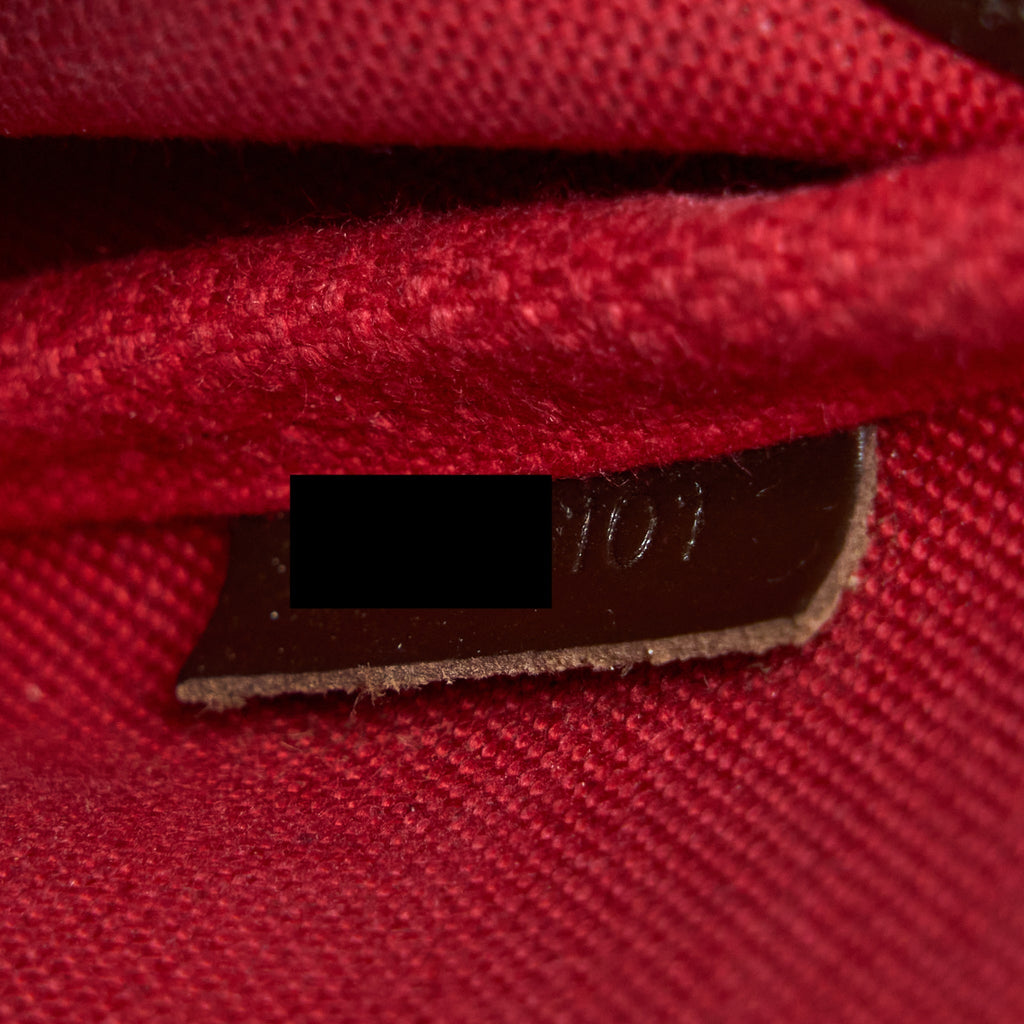 LOUIS VUITTON EVA CLUTCH DAMIER EBENE GHW