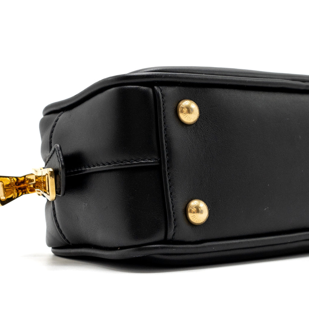 MIUMIU ARCADIE TOP HANDLE BAG BLACK GHW