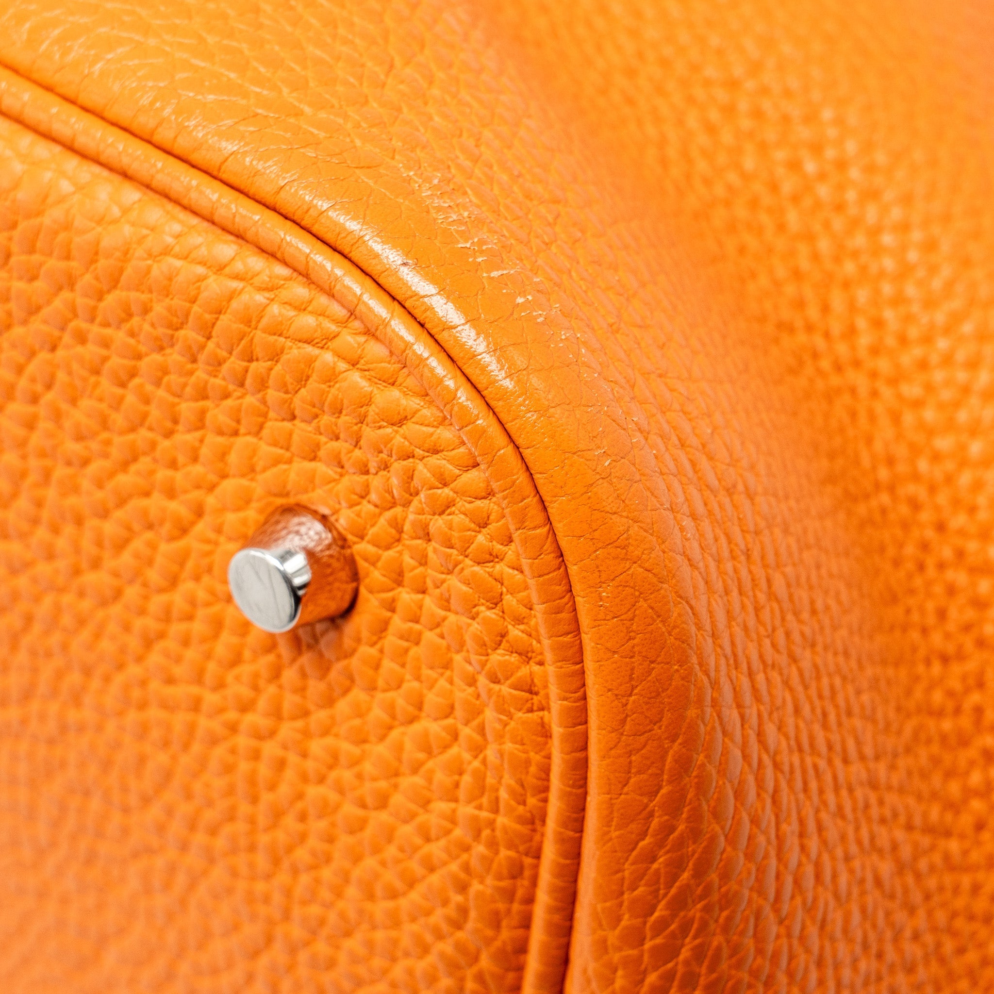 HERMES PICOTIN 26 LOCK BAG CLEMENCE ORANGE SHW
