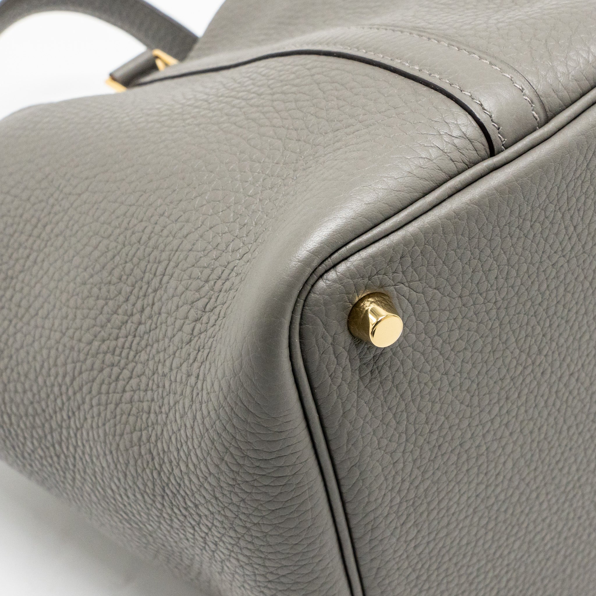 HERMES PICOTIN 18 LOCK BAG CLEMENCE GRIS MEYER GHW
