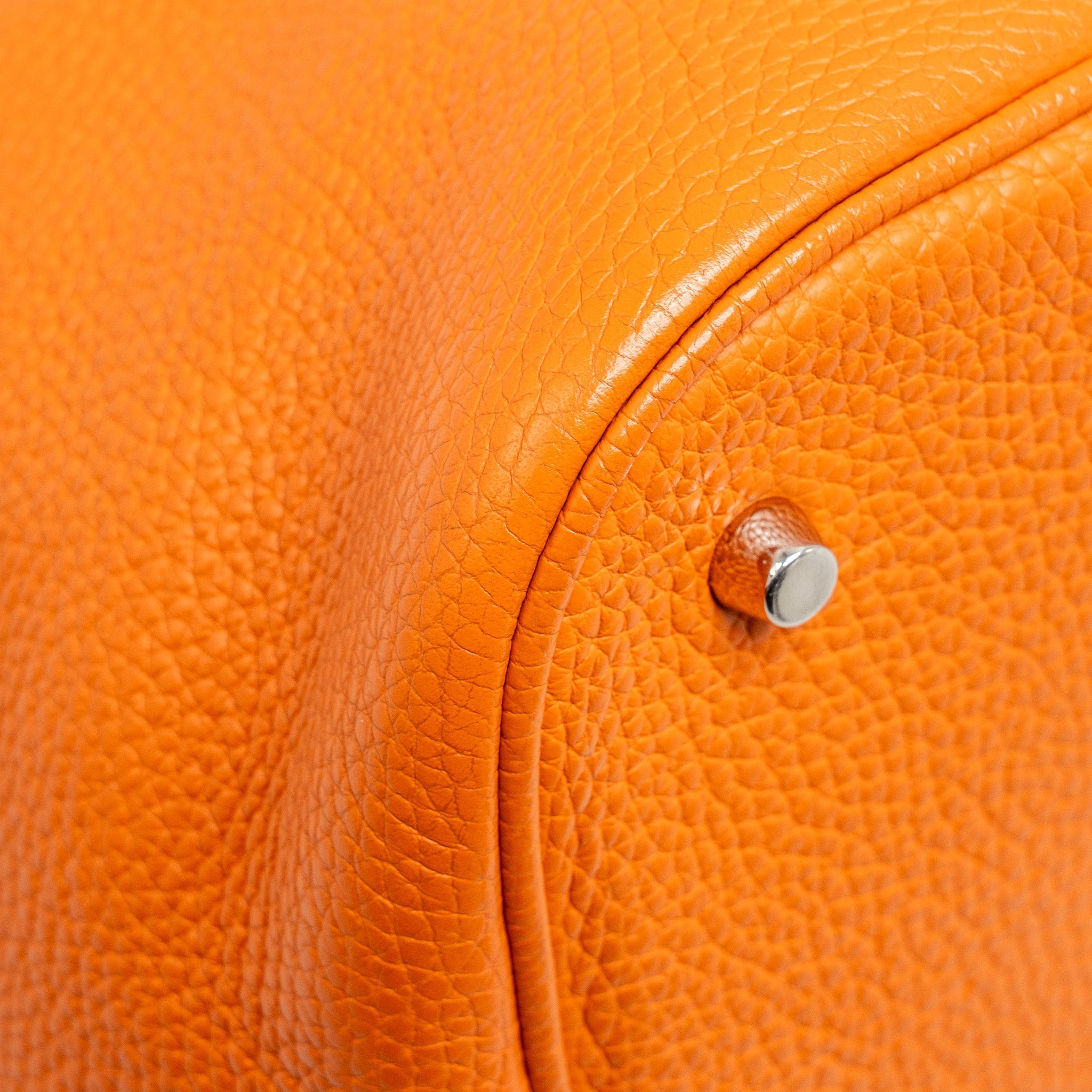 HERMES PICOTIN 26 LOCK BAG CLEMENCE ORANGE SHW