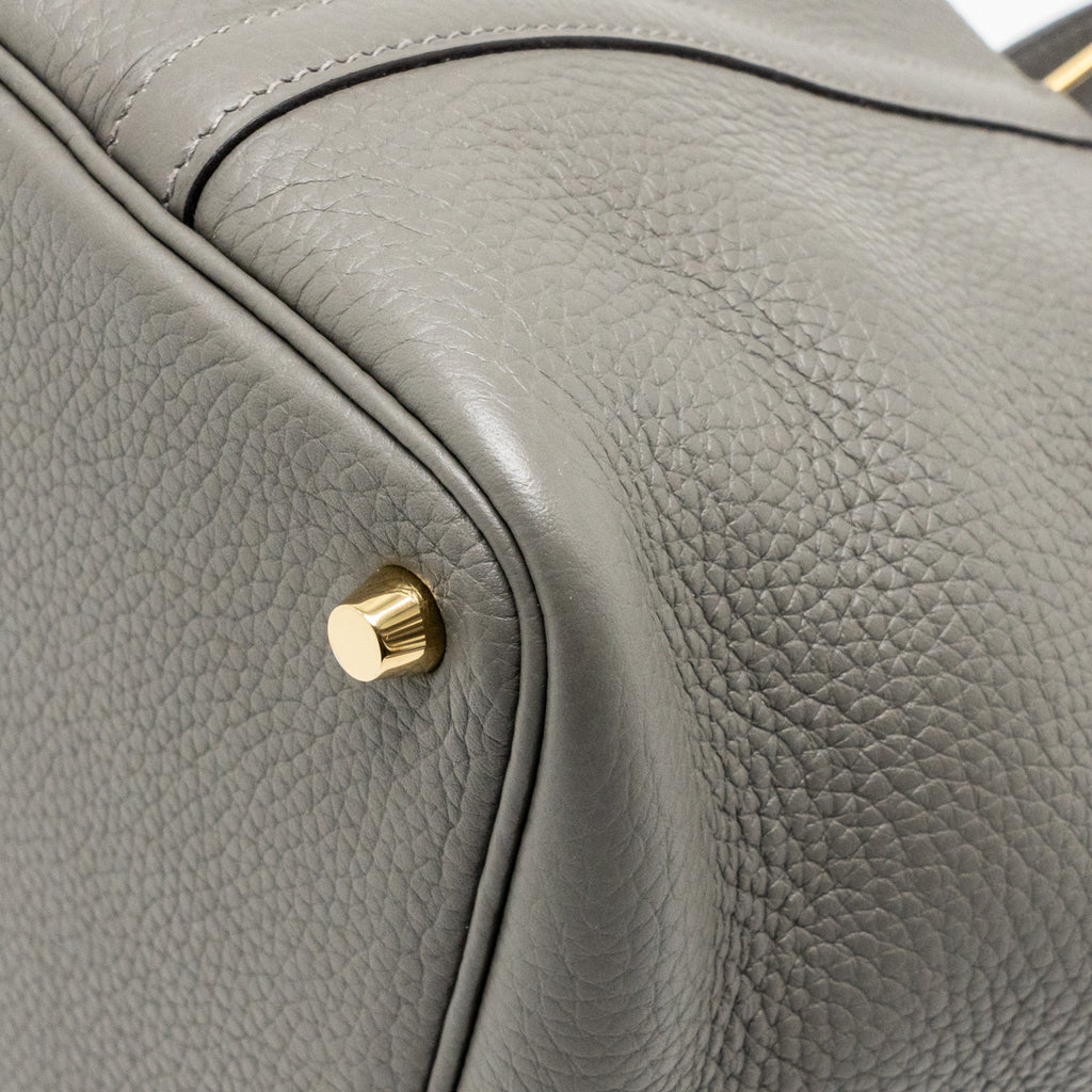 HERMES PICOTIN 18 LOCK BAG CLEMENCE GRIS MEYER GHW