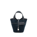 HERMES PICOTIN CARGO 18 LOCK BAG SWIFT/TOILE CANVAS BLACK SHW