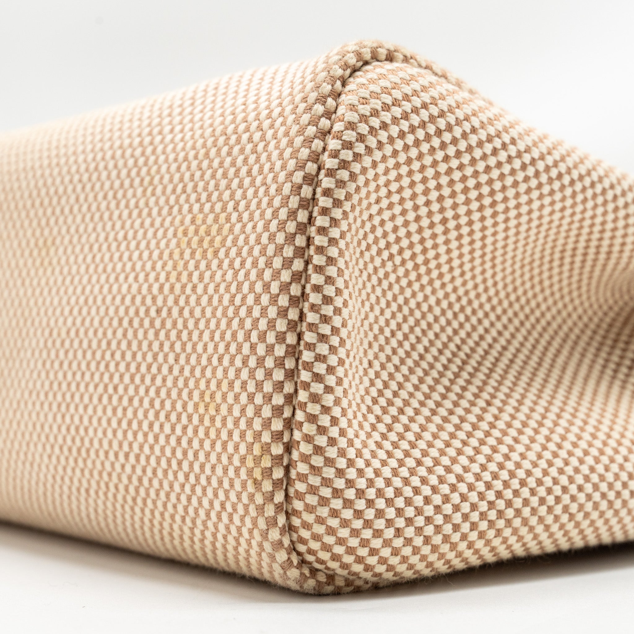 HERMES HERBAG 31 ZIP BAG CANVAS / HUNTER ECRU BEIGE / NATURAL SABLE SHW