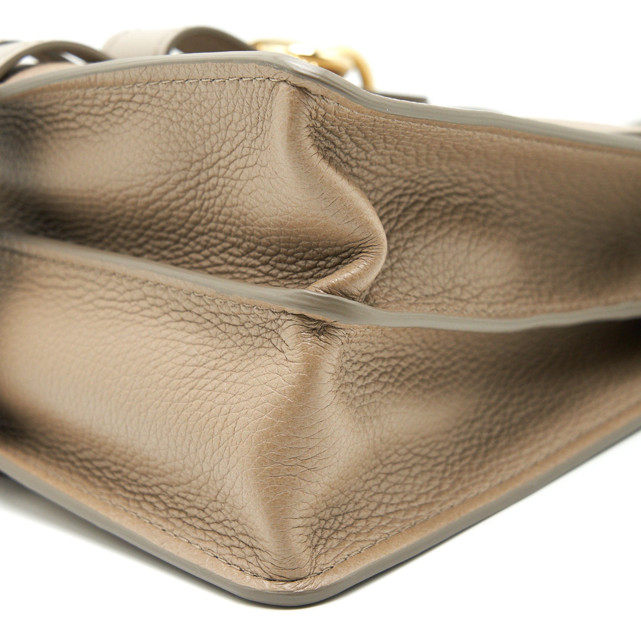 CHLOE TOP HANDLE SHOULDER BAG MOTTY GREY