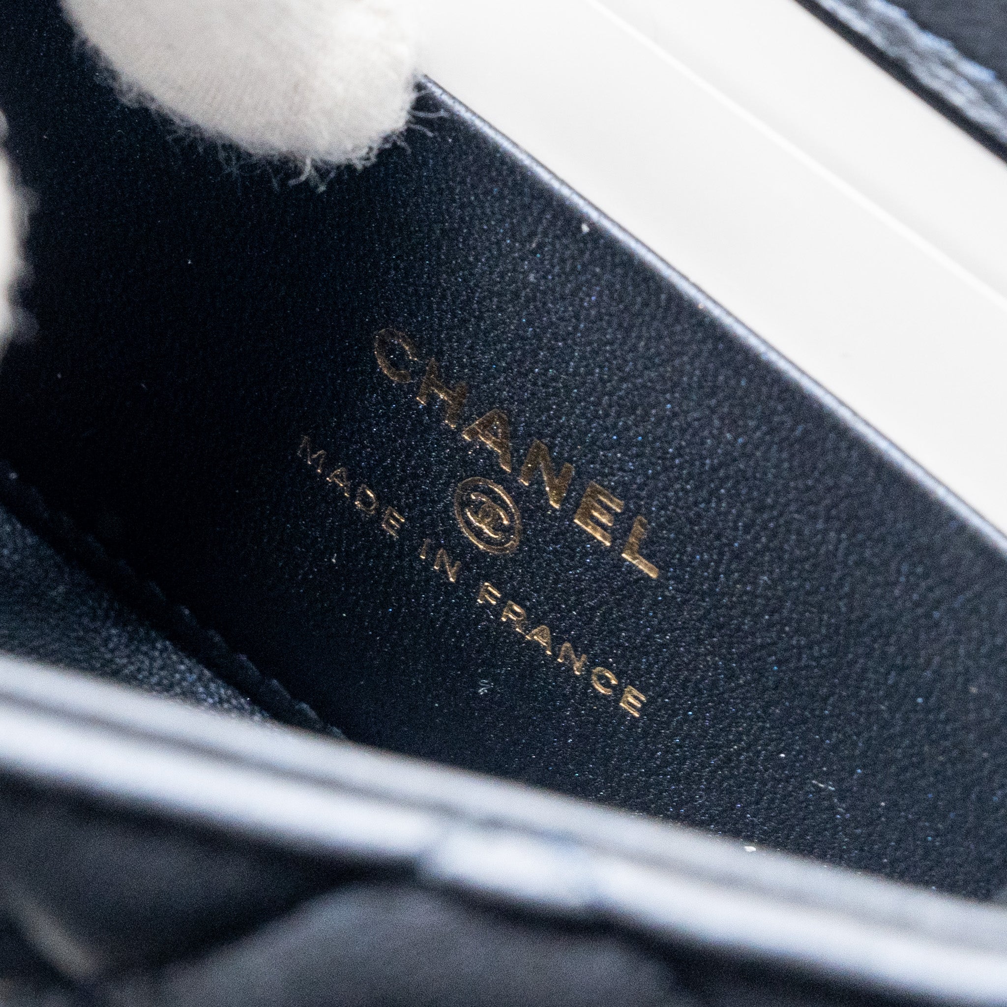 CHANEL TOP HANDLE MINI FLAP BAG LAMBSKIN METALLIC BLUE LGHW (MICROCHIP)