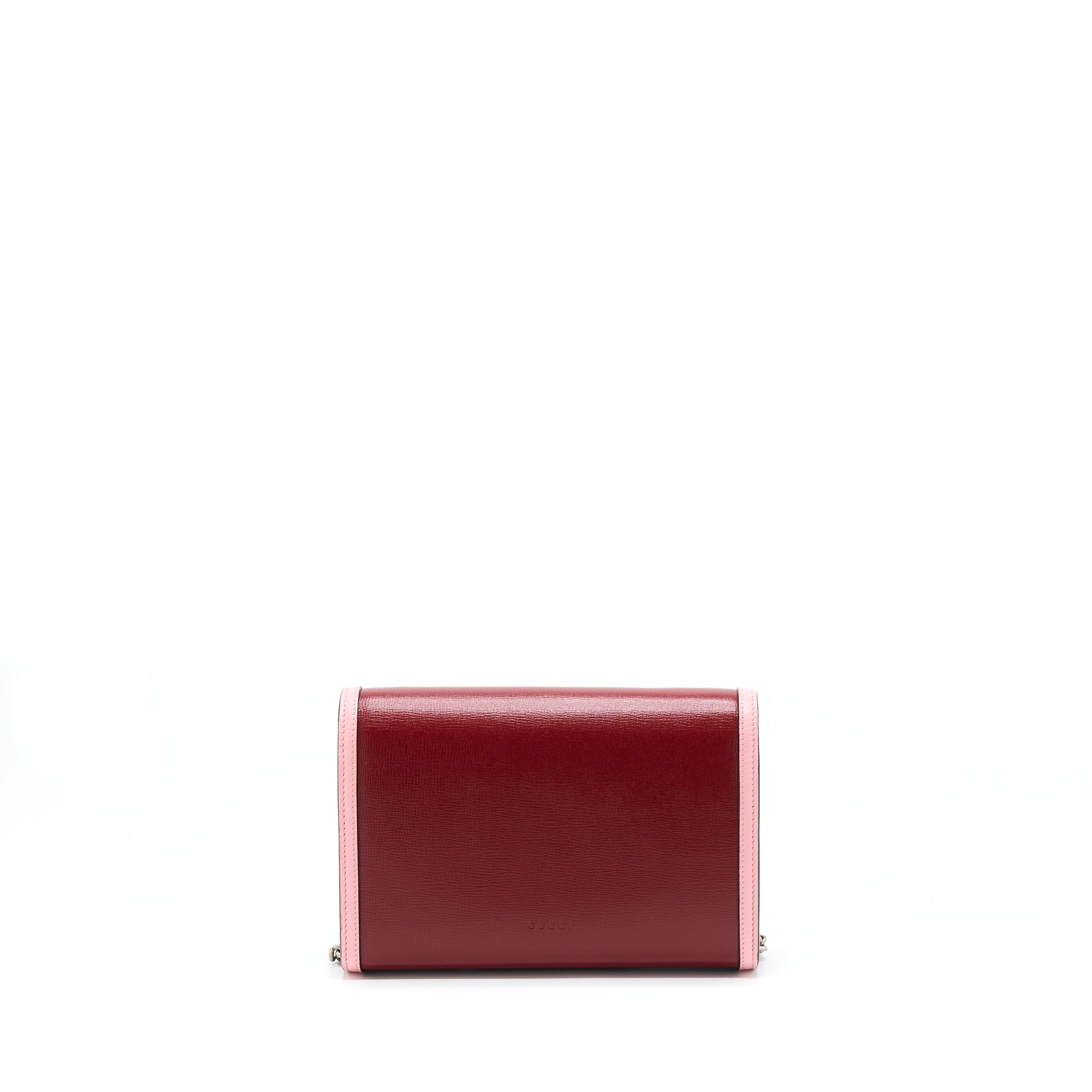 GUCCI DIONYSUS CHAIN WALLET RED/PINK WITH MULTICOLOUR HARDWARE