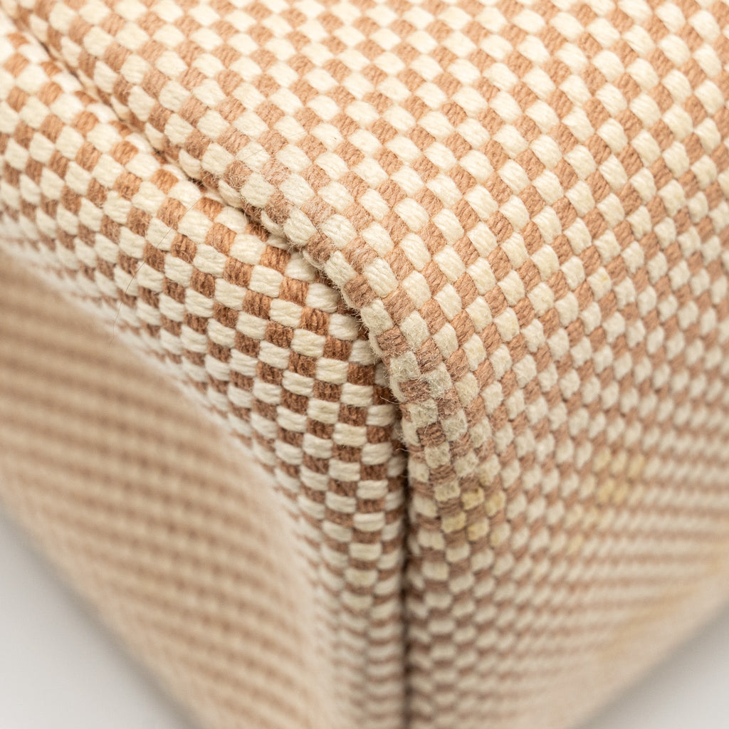 HERMES HERBAG 31 ZIP BAG CANVAS / HUNTER ECRU BEIGE / NATURAL SABLE SHW