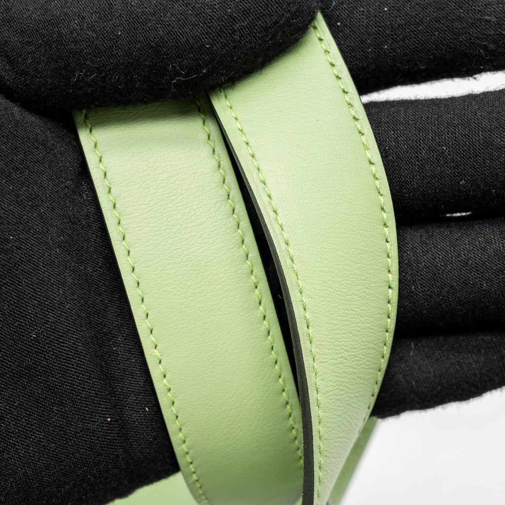 HERMES MINI LINDY SWIFT VERT CRIQUET GHW