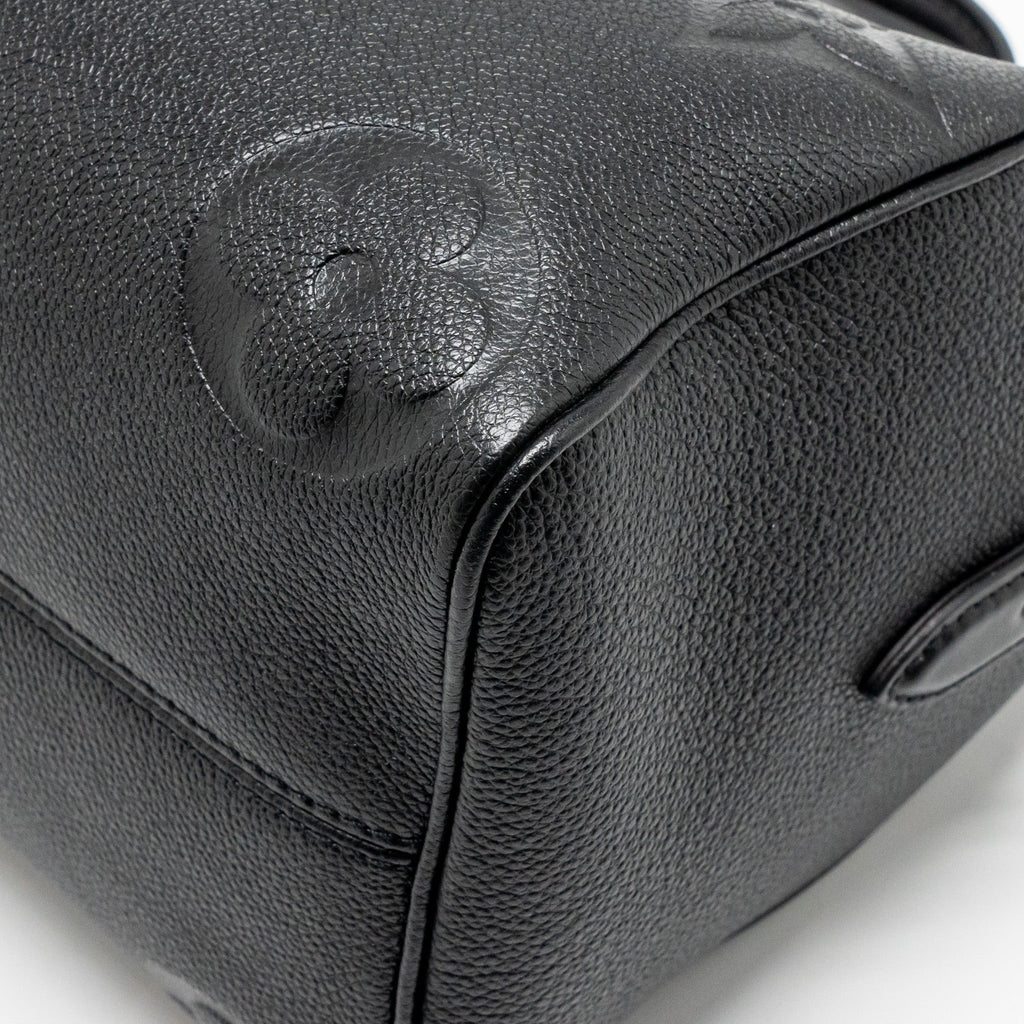 LOUIS VUITTON SPEEDY BANDOULIERE 25 MONOGRAM EMPREINTE LEATHER BLACK GHW