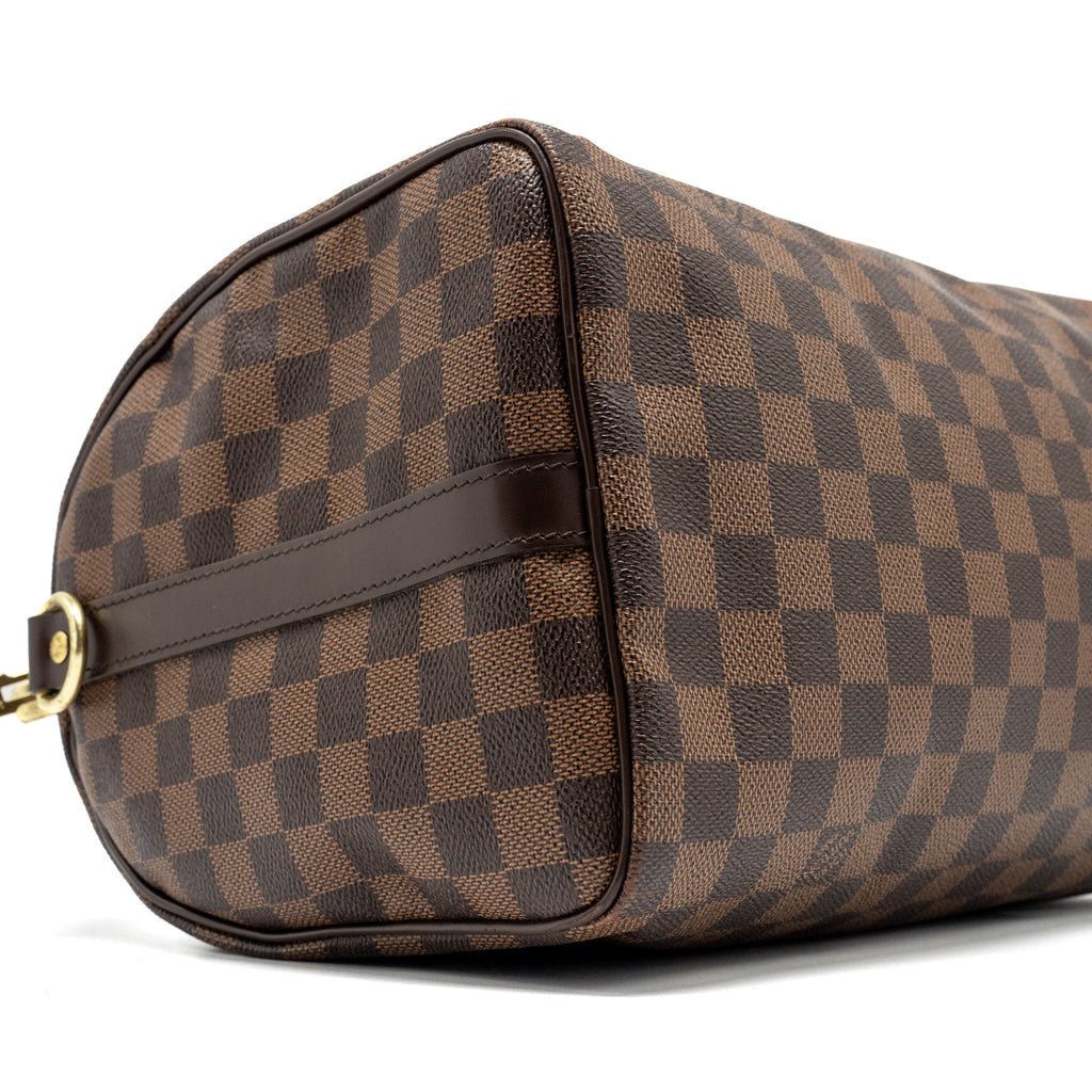 LOUIS VUITTON SPEEDY BANDOULIERE 30 DAMIER EBENE GHW