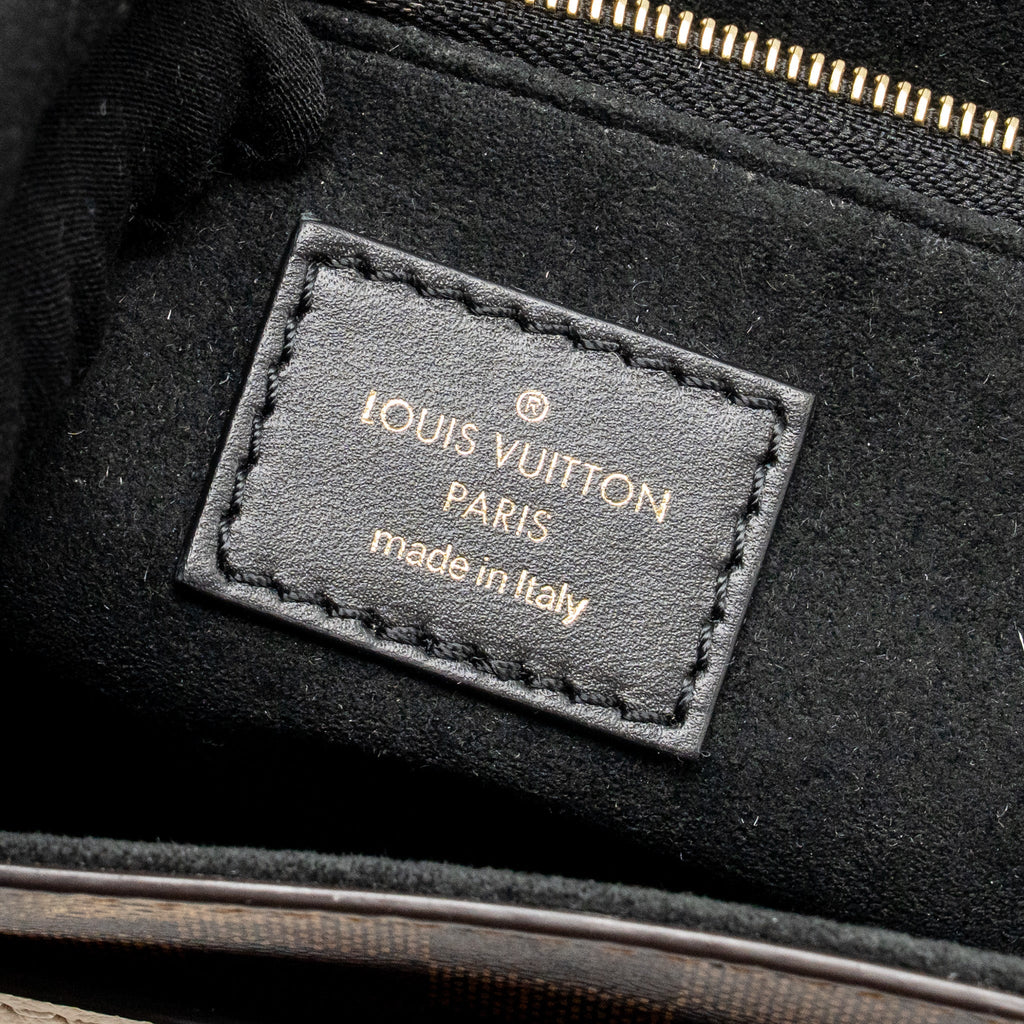 LOUIS VUITTON VAVIN PM DAMIER EBENE CANVAS CREAM WHITE GHW