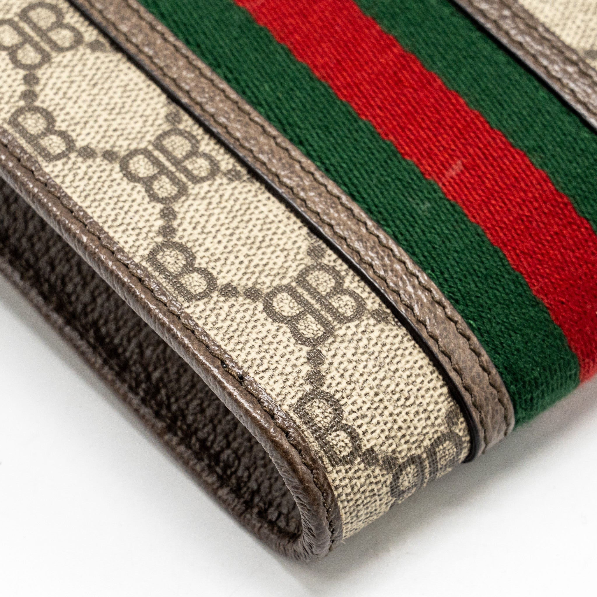 GUCCI X BALENCIAGA THE HACKER PROJECT PHONE CROSSBODY BAG CANVAS/LEATHER BROWN/MULTICOLOUR GHW