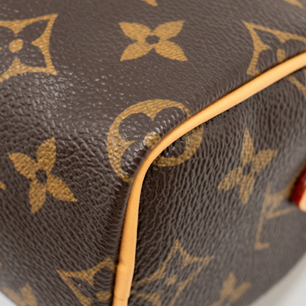 LOUIS VUITTON NANO SPEEDY VIVIENNE LIMITED EDITION MONOGRAM CANVAS GHW