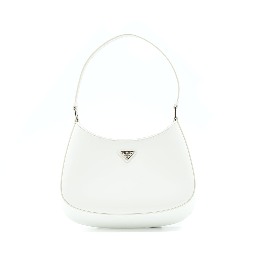 PRADA CLEO BAG CALFSKIN WHITE SHW