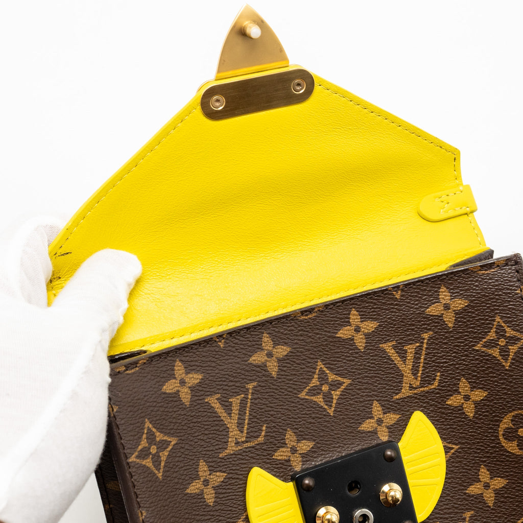 LOUIS VUITTON TRIBAL MASK POCHETTE PM MONOGRAM CANVAS/LEATHER MULTICOLOUR WITH MULTICOLOUR HARDWARE