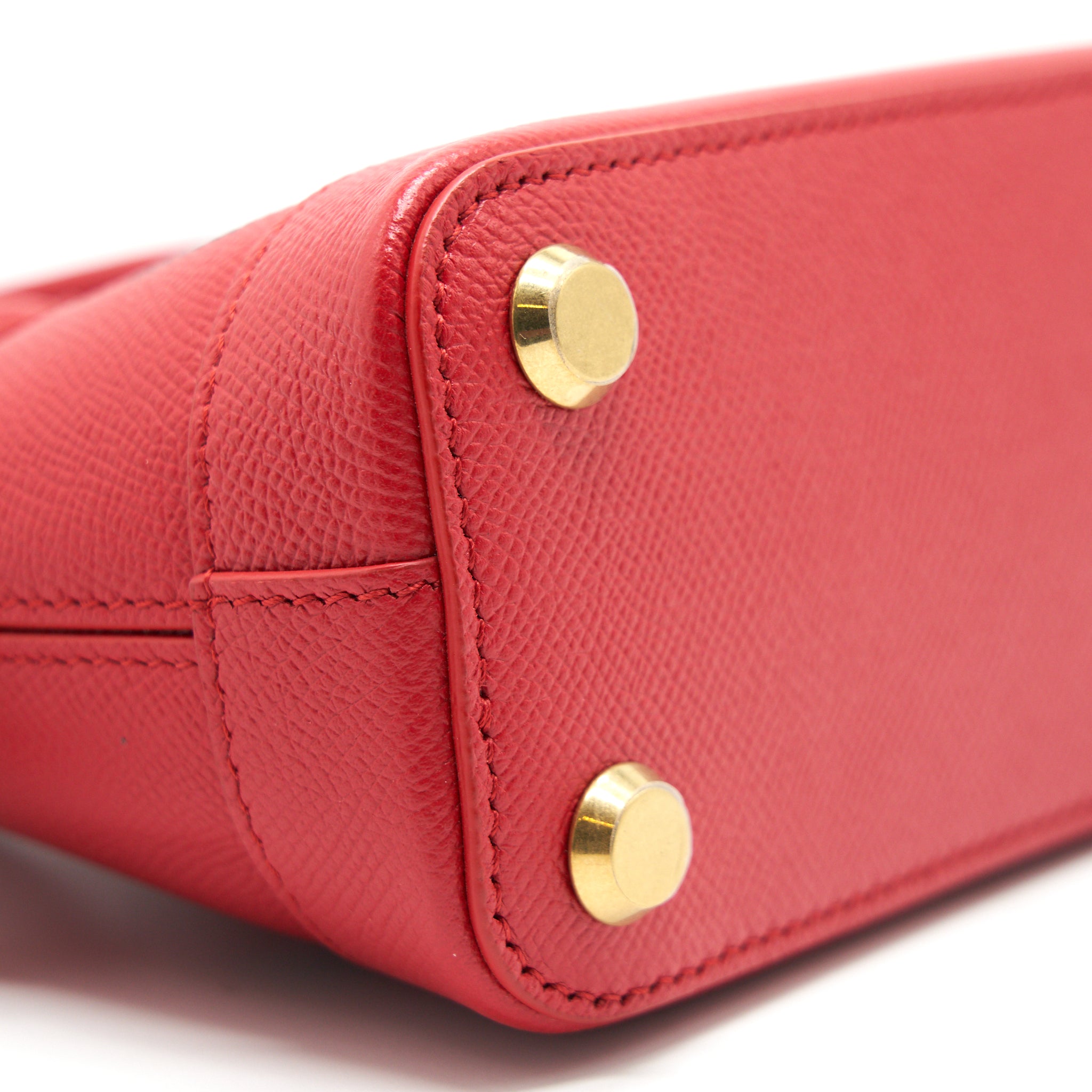 BALENCIAGA VILLE TOP HANDLE TOTE BAG XXS RED
