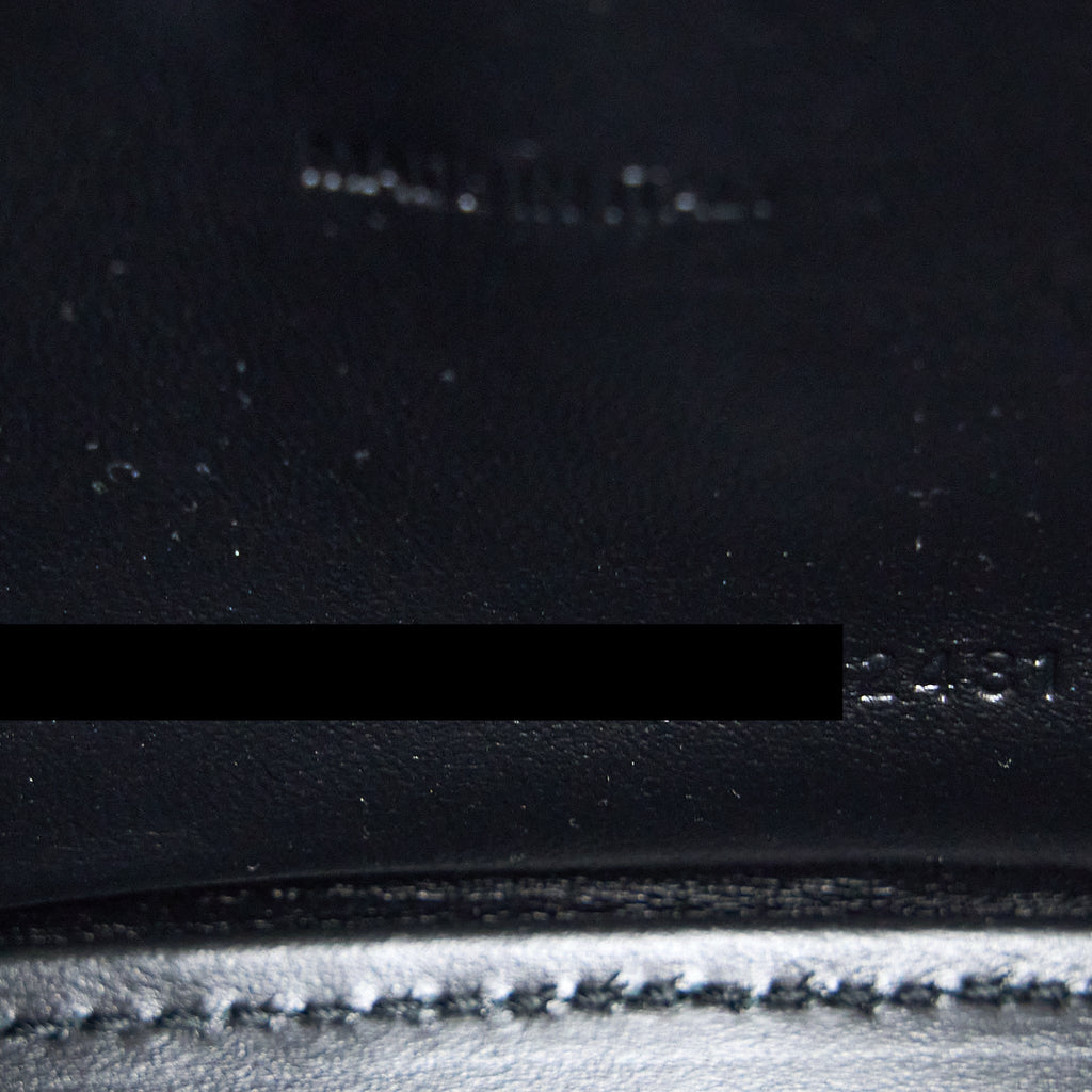BALENCIAGA HOURGLASS XS CROC-EMBOSSED CALFSKIN SO BLACK