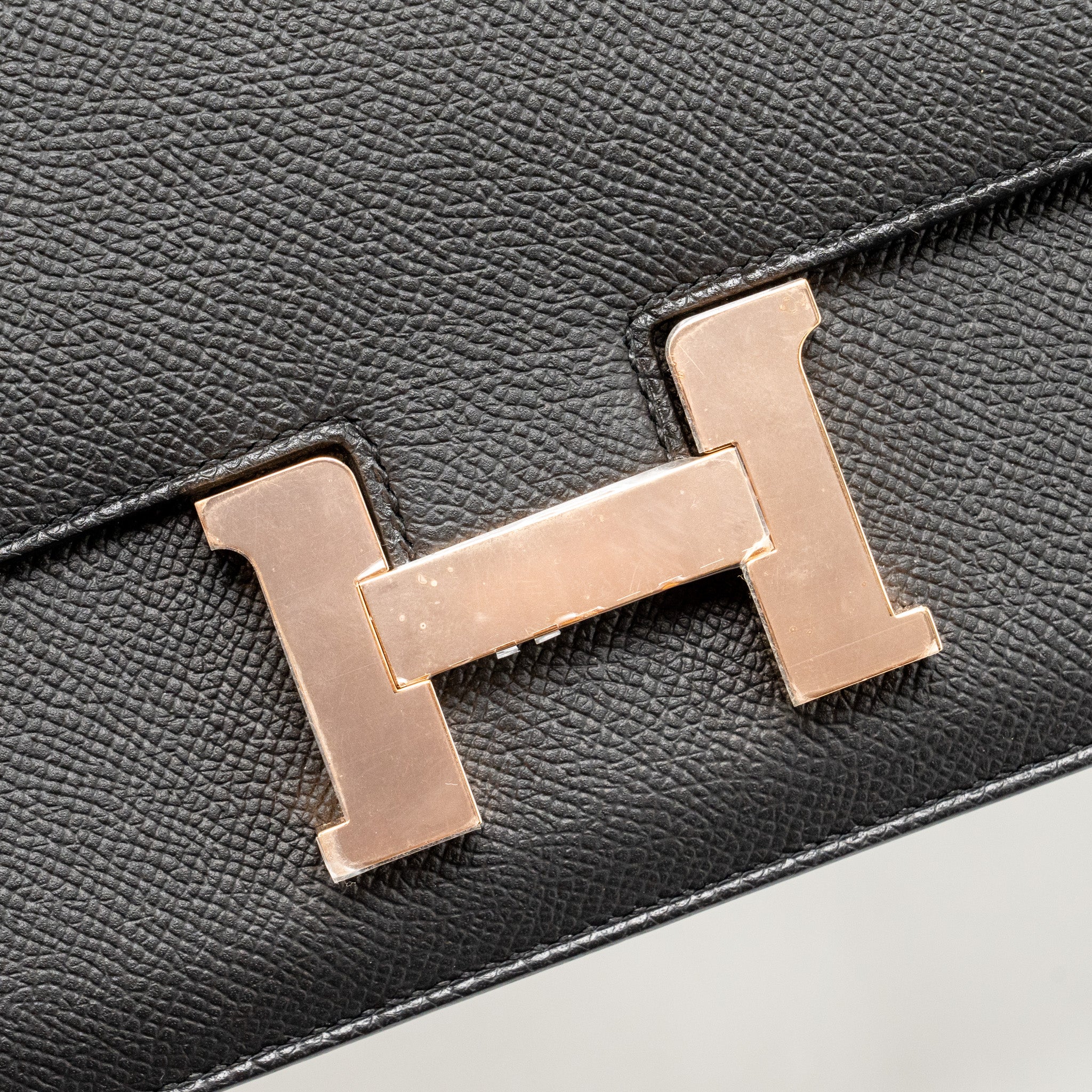 HERMES CONSTANCE ELAN EPSOM BLACK RGHW