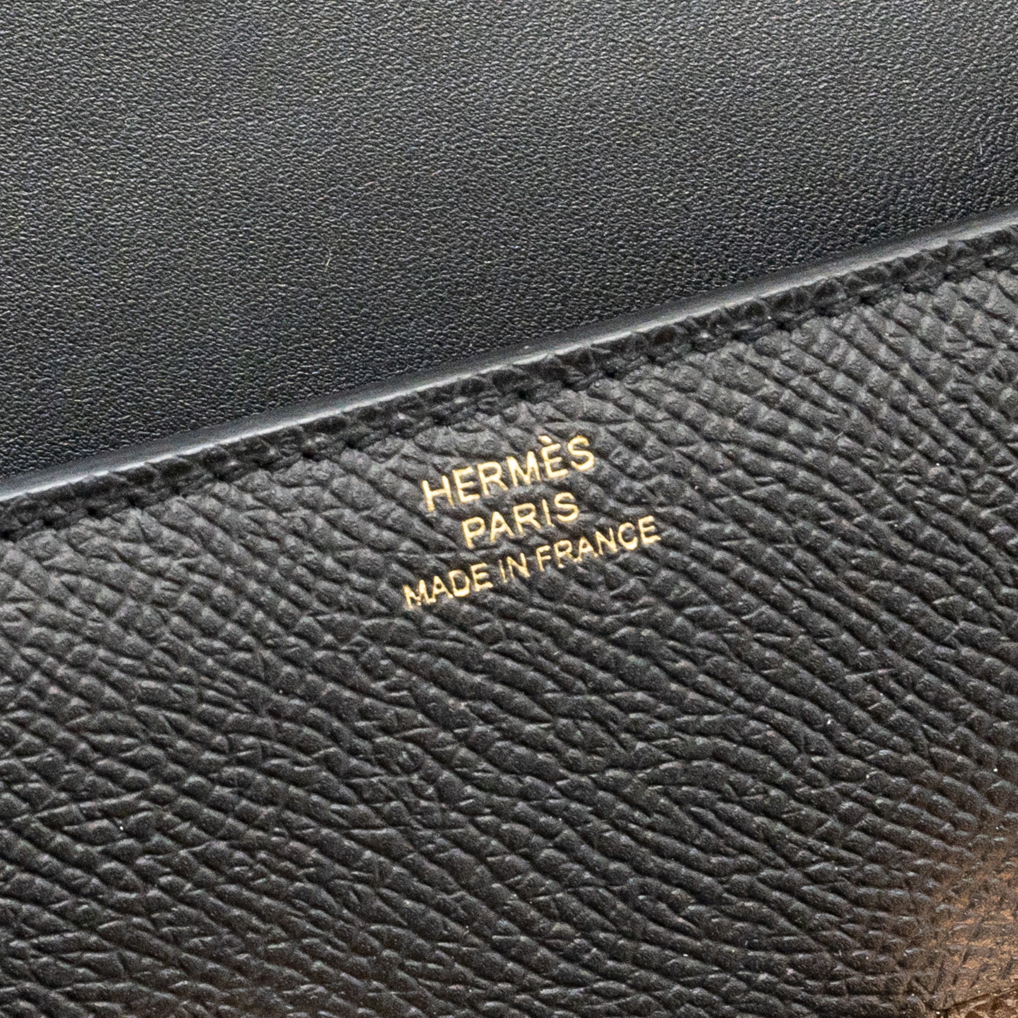 HERMES CONSTANCE ELAN EPSOM BLACK RGHW