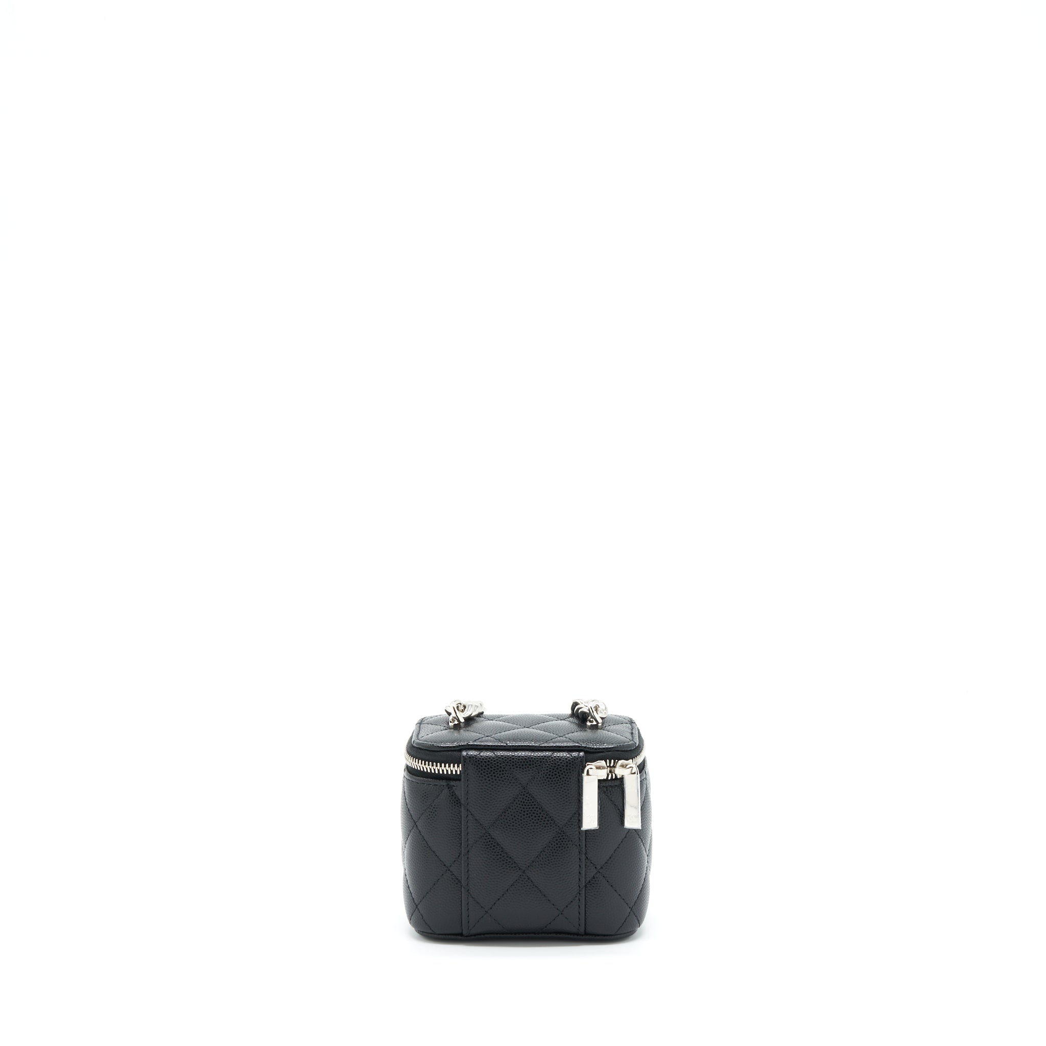 CHANEL 22S MINI VANITY WITH COCO GIANT CHAIN CAVIAR BLACK SHW