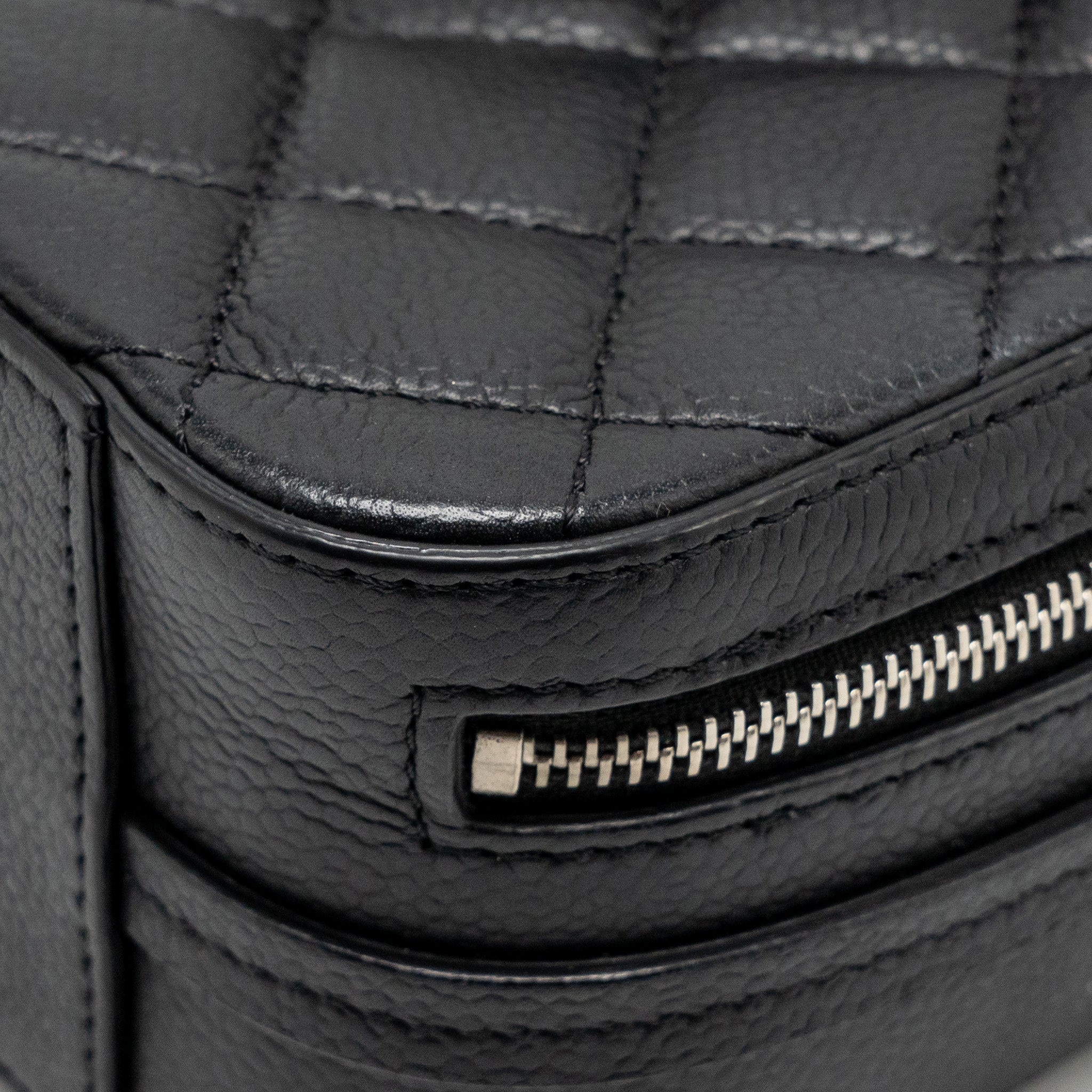 CHANEL QUILTED MINI VANITY BAG CAVIAR BLACK SHW