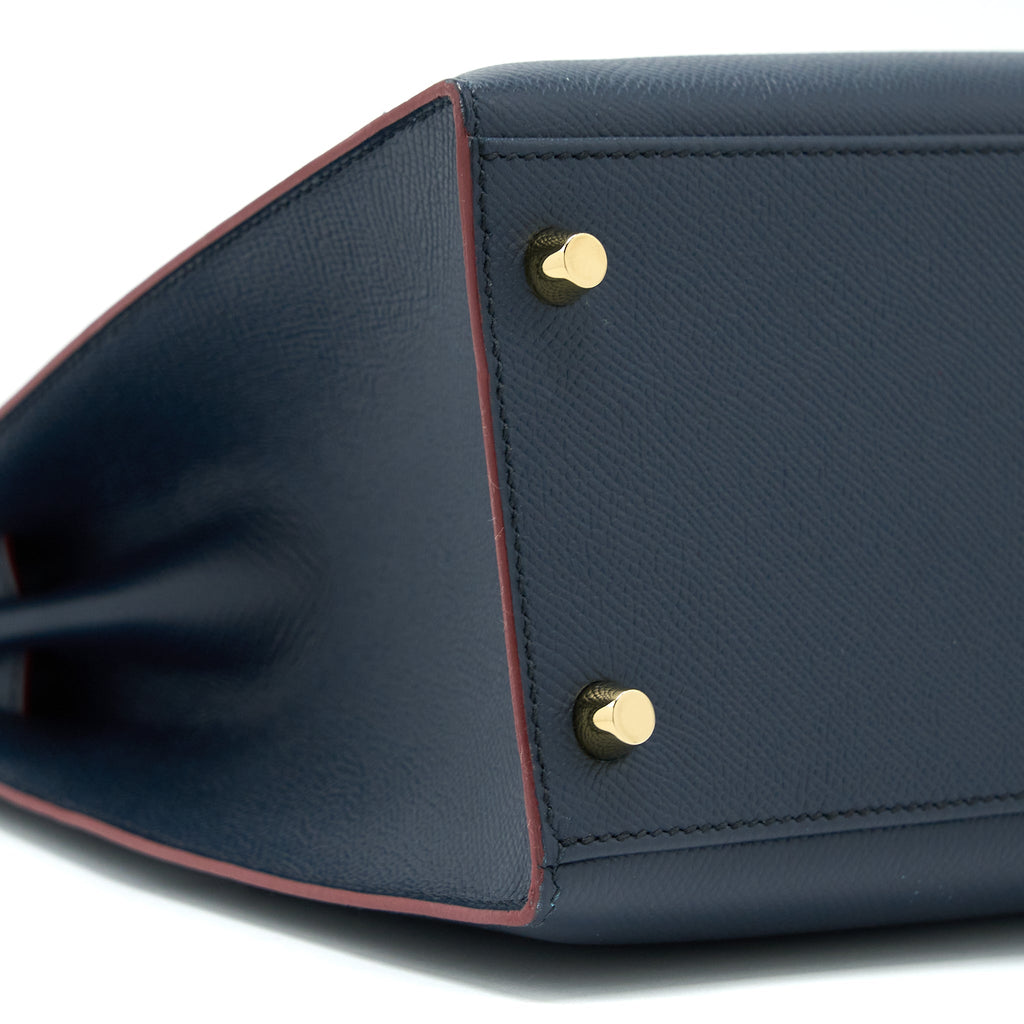 HERMES KELLY 32 EPSOM BLUE INDIGO GHW
