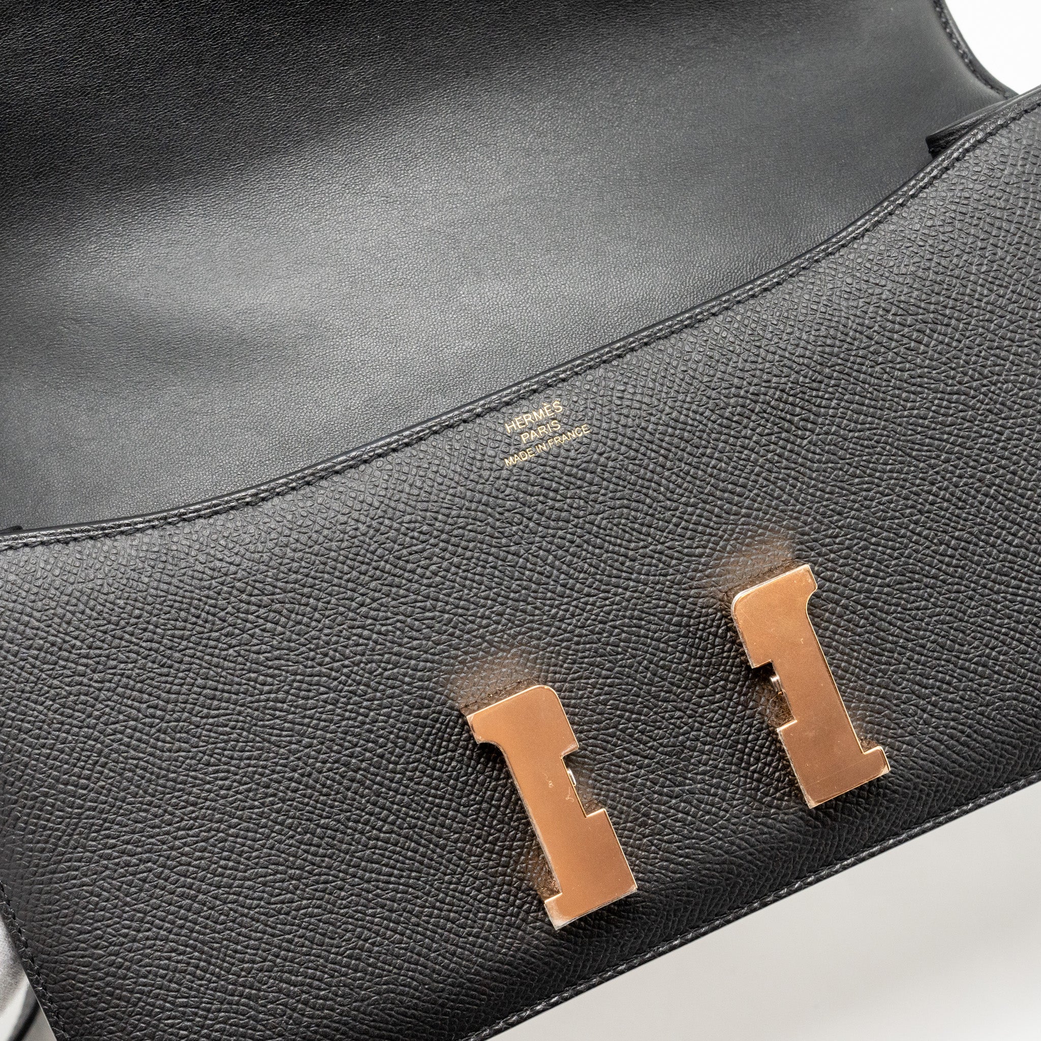 HERMES CONSTANCE ELAN EPSOM BLACK RGHW