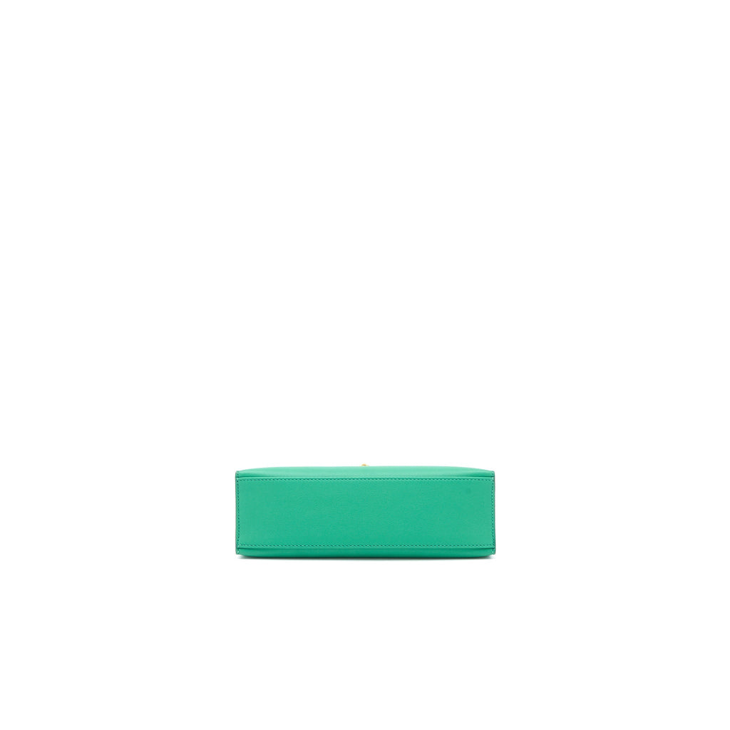HERMES KELLY POCHETTE SWIFT U4 VERT VERTIGO GHW