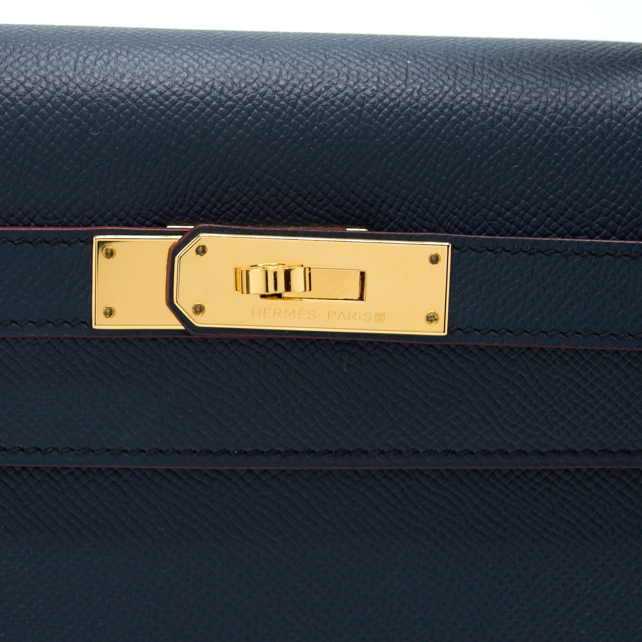 HERMES KELLY 32 EPSOM BLUE INDIGO GHW