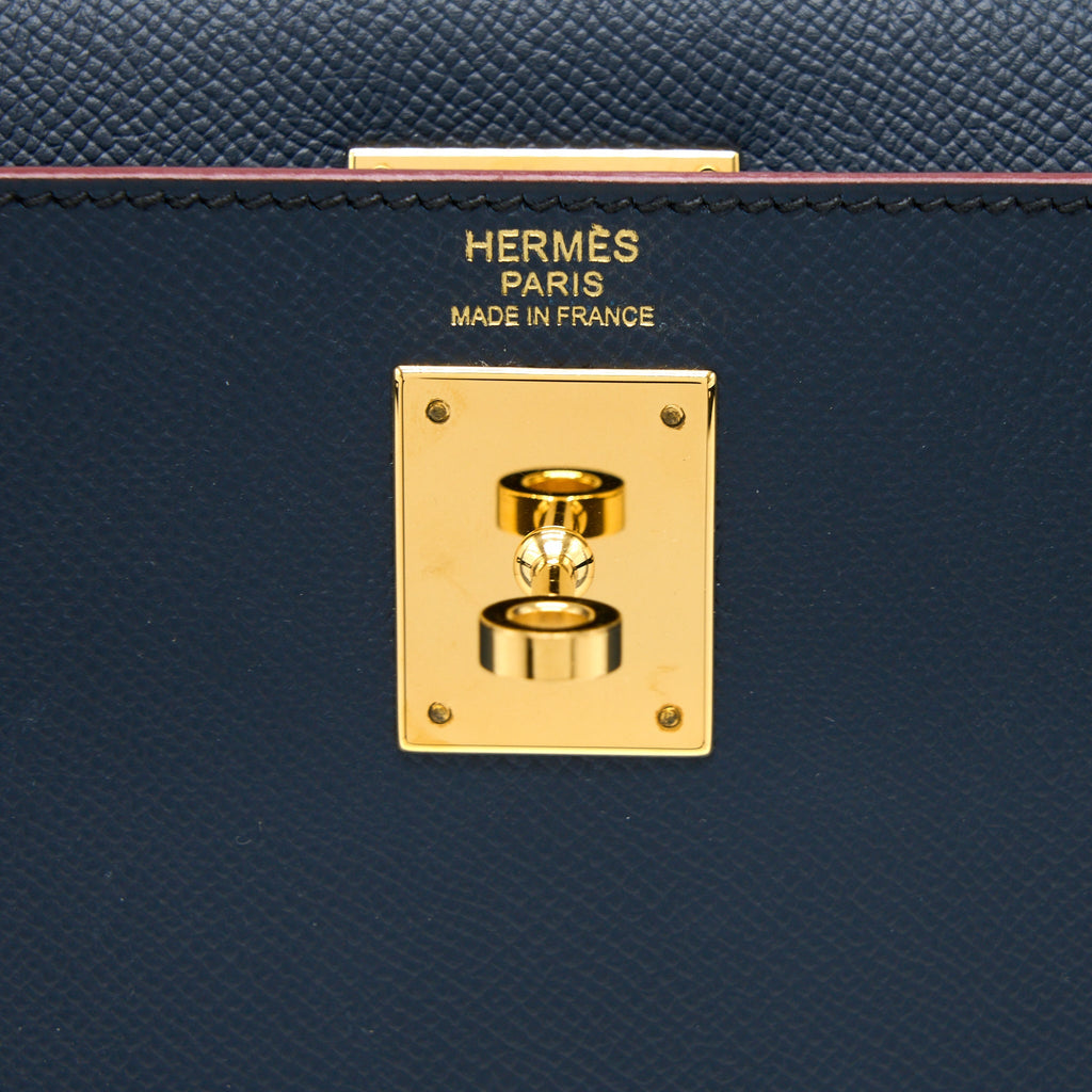HERMES KELLY 32 EPSOM BLUE INDIGO GHW