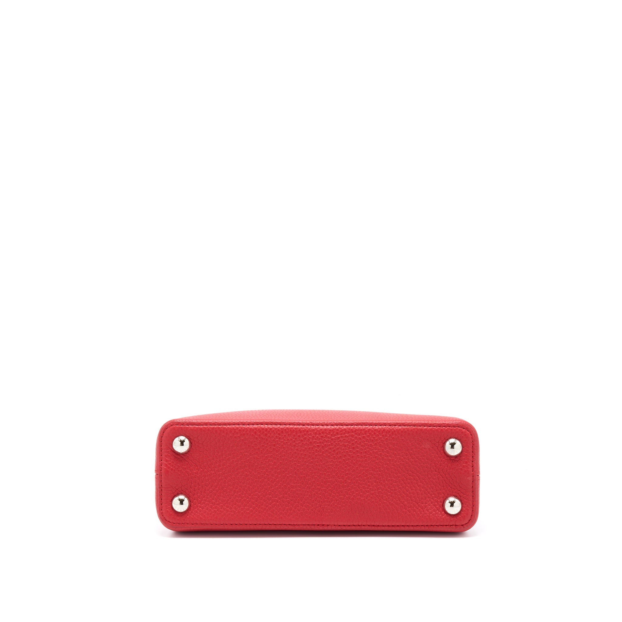 LOUIS VUITTON CAPUCINES BB TAURILLON RED GHW