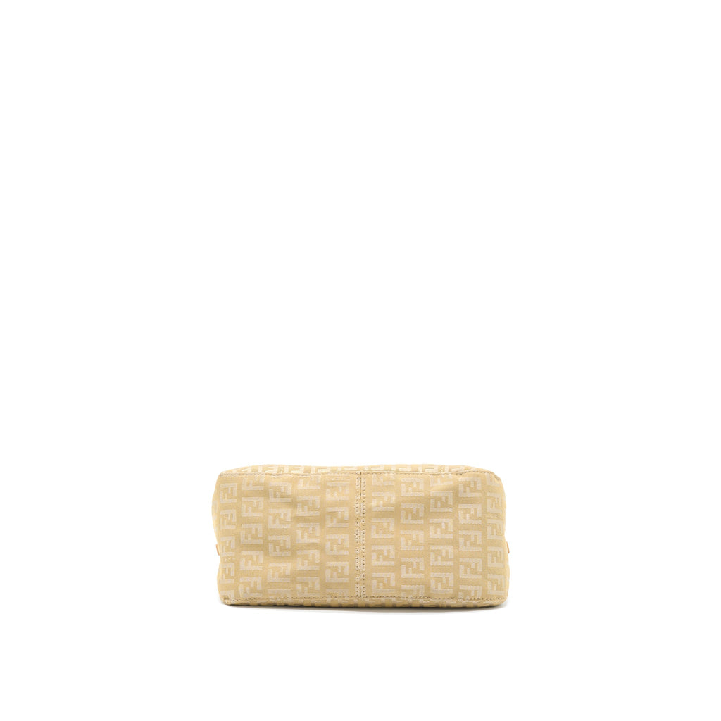 FENDI MINI MAMMA BAGUETTE CANVAS BEIGE GHW