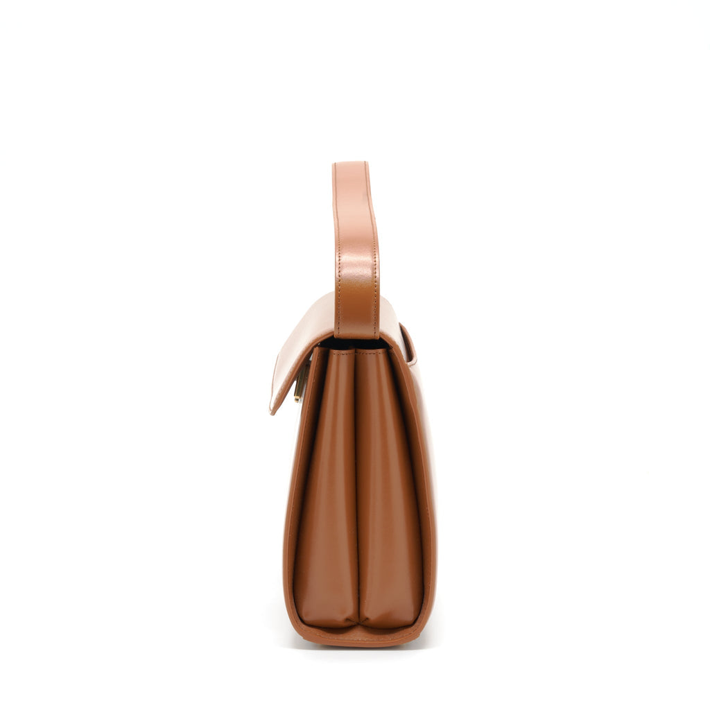 BALENCIAGA GHOST MEDIUM SHOULDER BAG CALFSKIN CARAMEL GHW