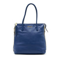 MIU MIU BLUE STUDDED TOTE BAG