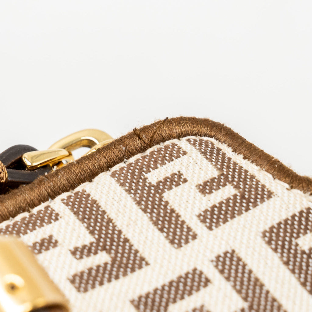 FENDI BY THE WAY MINI BAG FF CANVAS/LEATHER BROWN/CREAM GHW