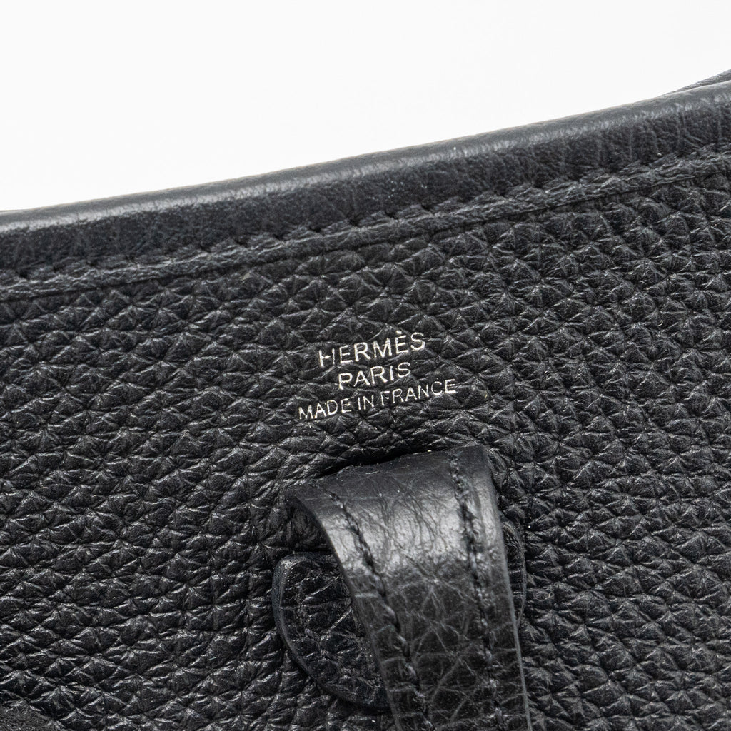 HERMES MINI EVELYN CLEMENCE BLACK SHW