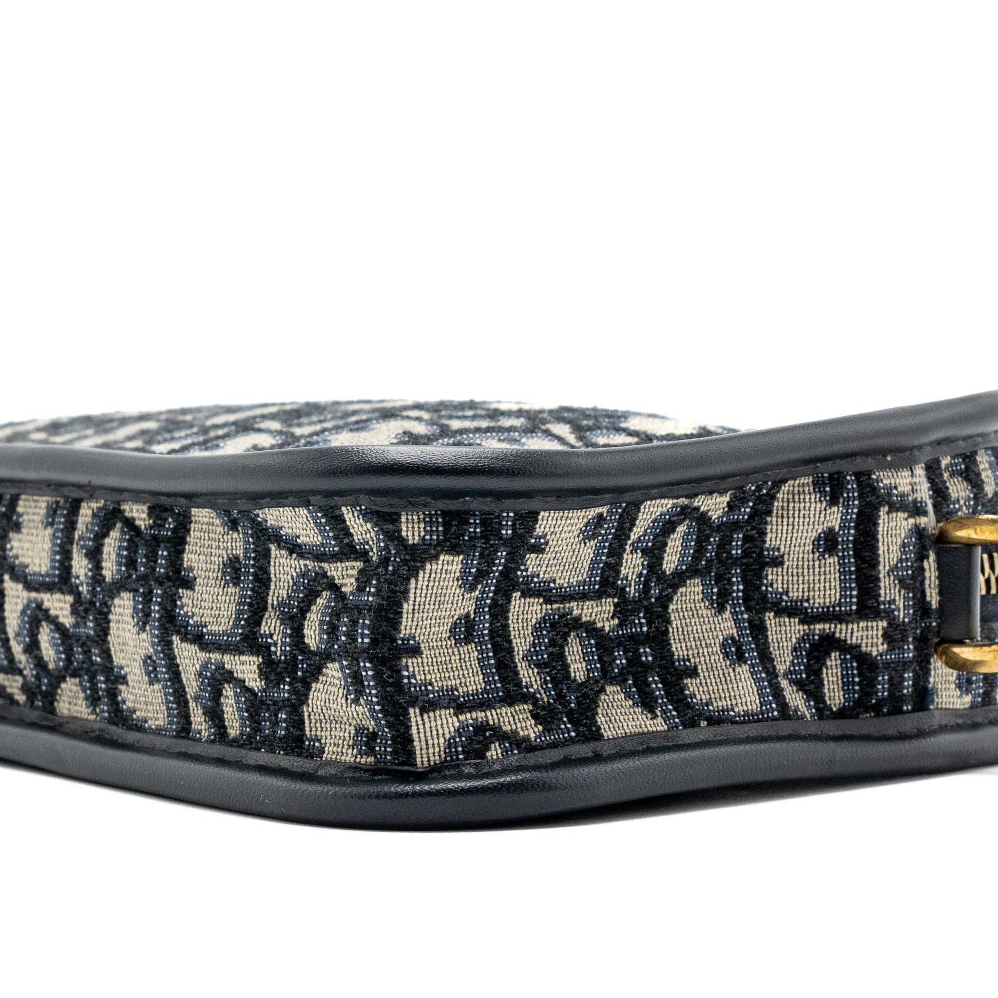 DIOR DIORQUAKE POUCH WITH CLUTCH OBLIQUE JACQUARD CANVAS BLUE GHW