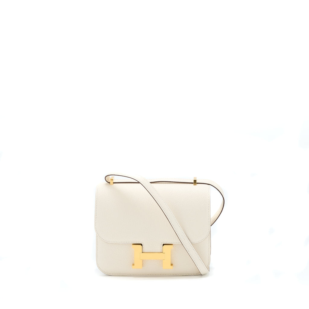 HERMES MINI CONSTANCE CHÈVRE MYSORE NATA GHW