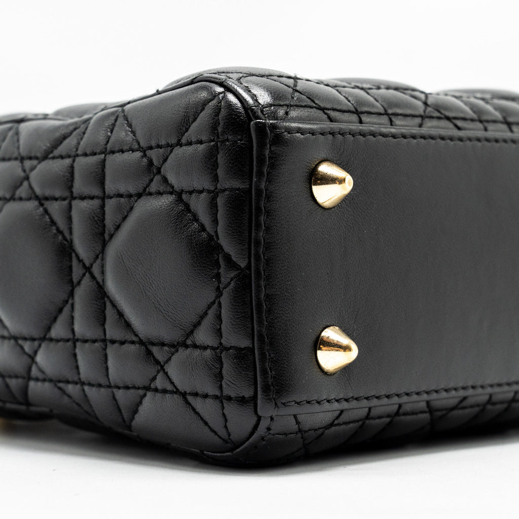 DIOR SMALL MY ABC LADY DIOR LAMBSKIN BLACK GHW