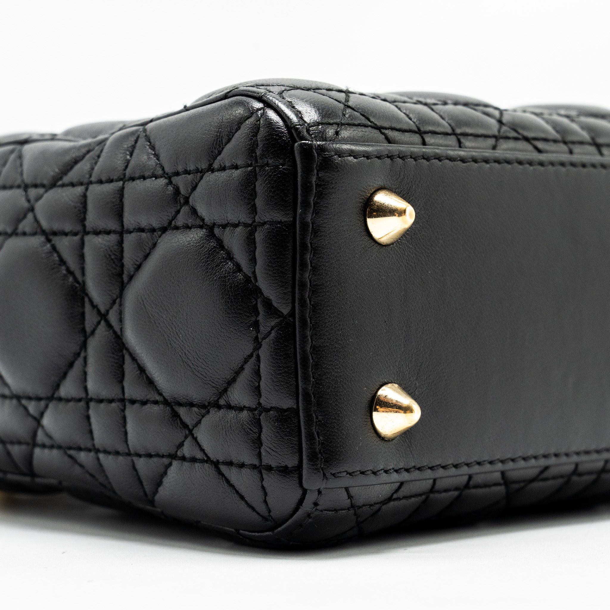 DIOR SMALL MY ABC LADY DIOR LAMBSKIN BLACK GHW