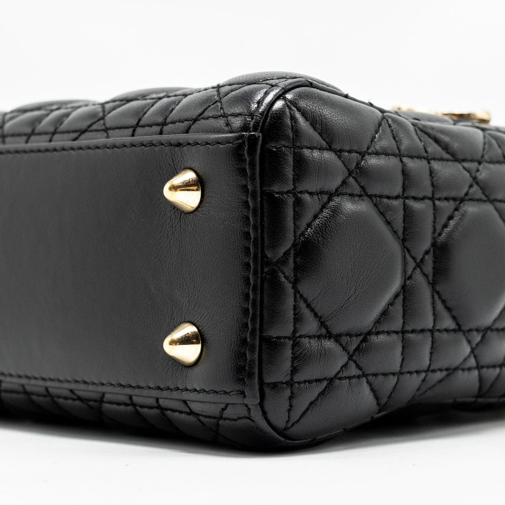 DIOR SMALL MY ABC LADY DIOR LAMBSKIN BLACK GHW