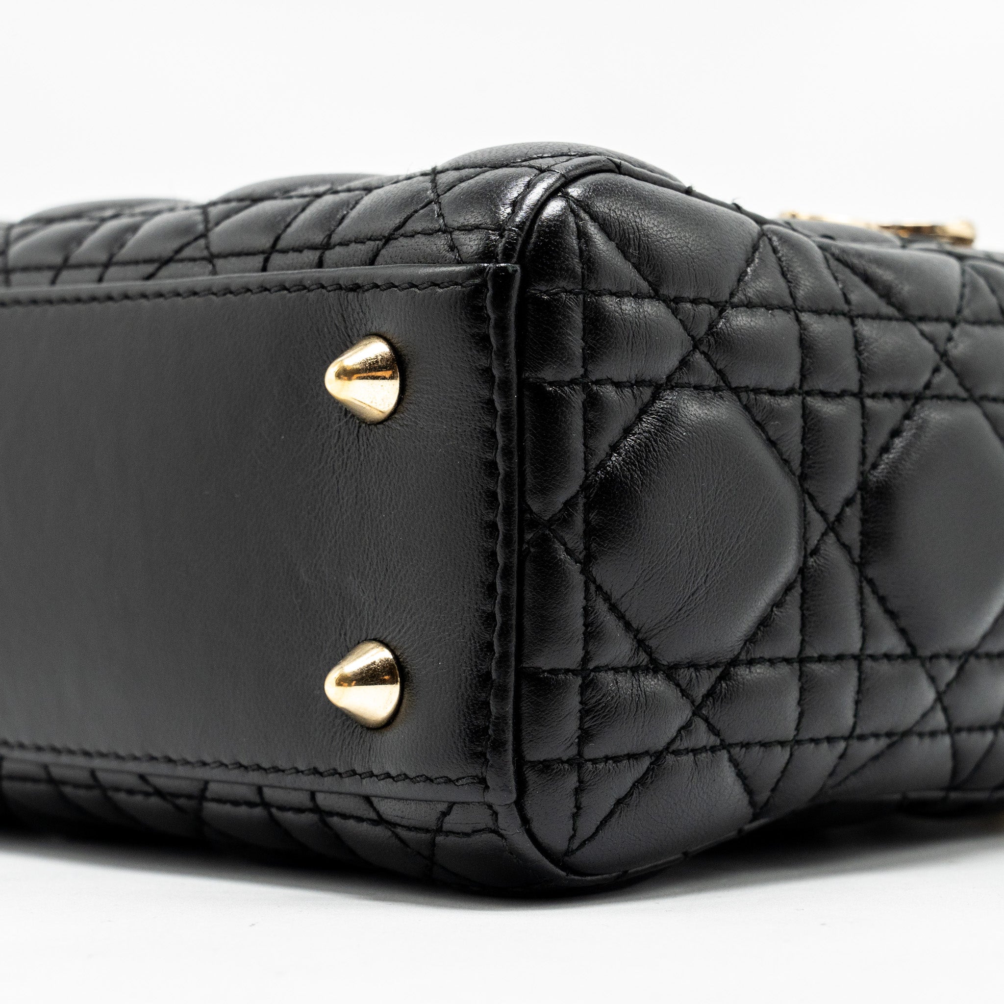 DIOR SMALL MY ABC LADY DIOR LAMBSKIN BLACK GHW