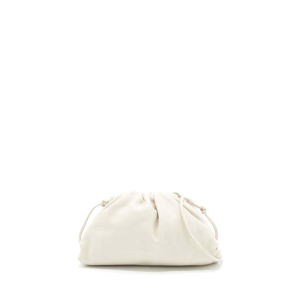 BOTTEGA VENETA MINI POUCH CALFSKIN PLASTER
