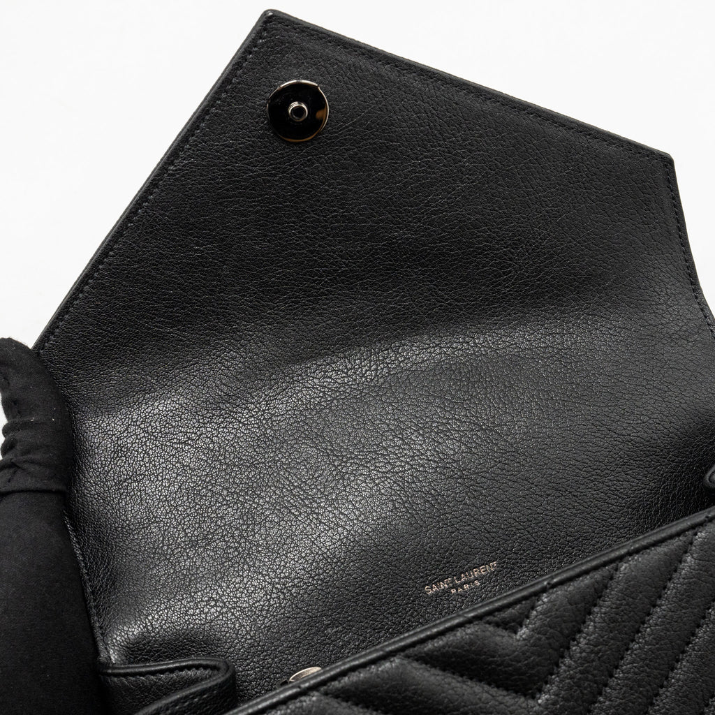 SAINT LAURENT/YSL MEDIUM COLLEGE BAG LAMBSKIN BLACK SHW