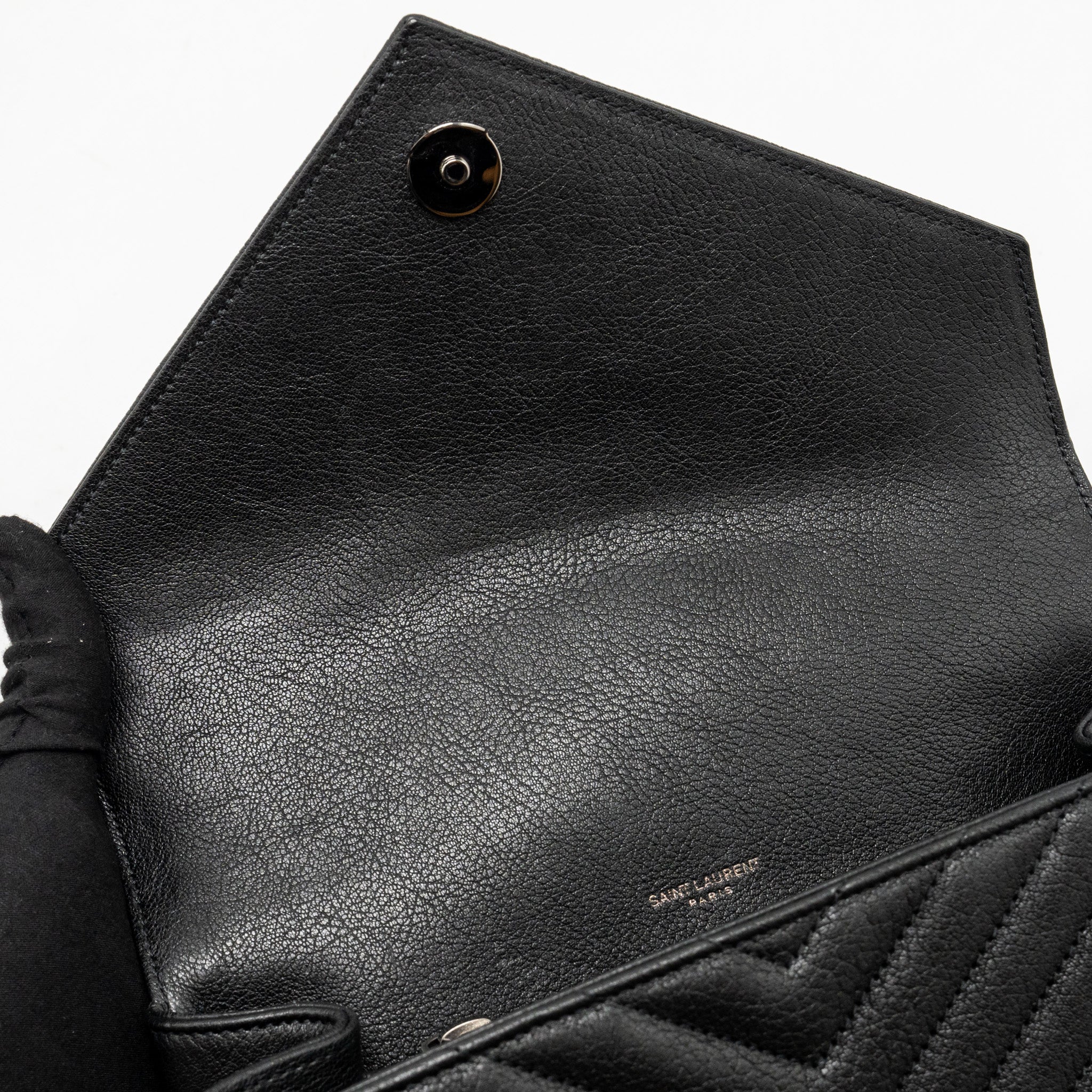 SAINT LAURENT/YSL MEDIUM COLLEGE BAG LAMBSKIN BLACK SHW