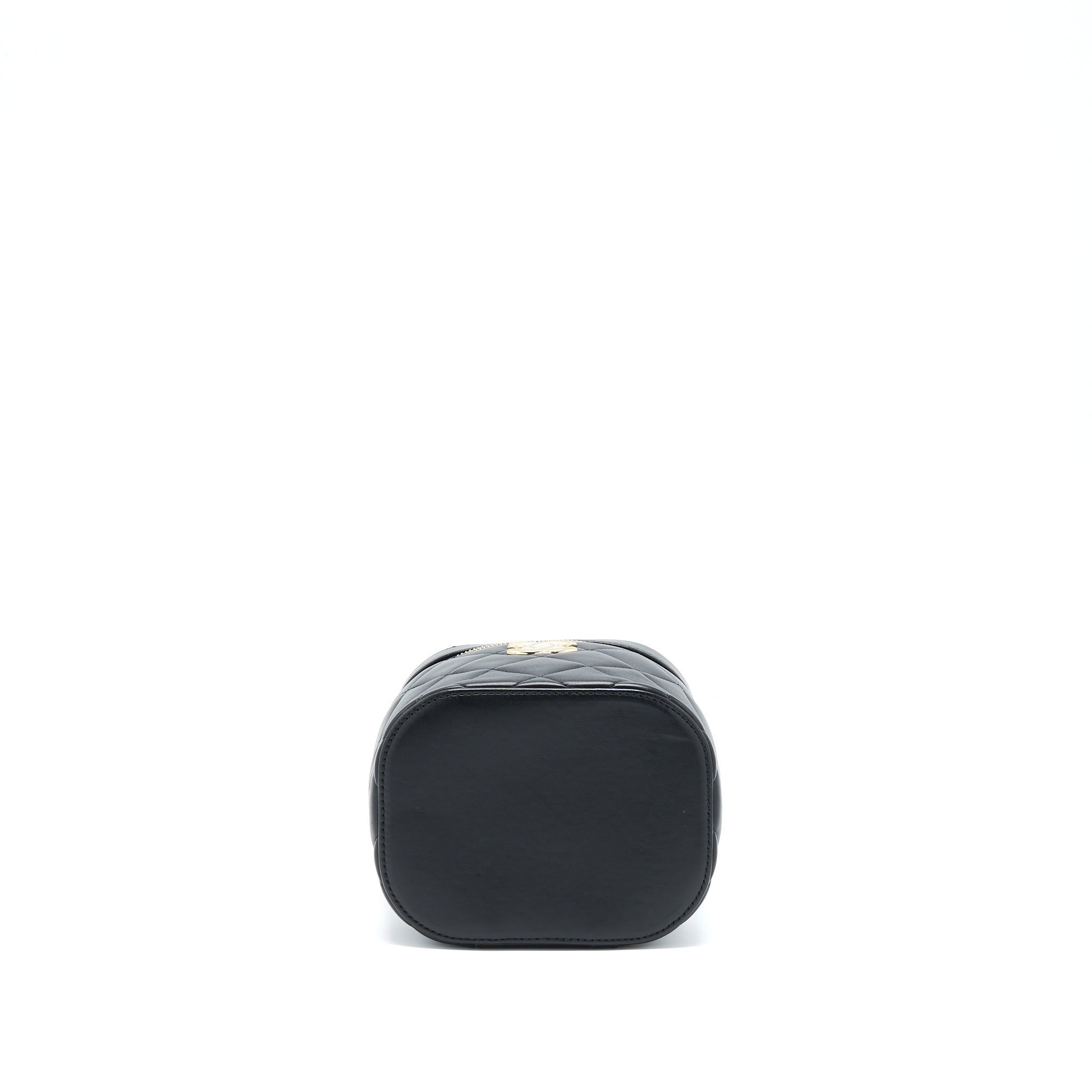 CHANEL TRENDY VANITY CASE LAMBSKIN BLACK LGHW (MICROCHIP)