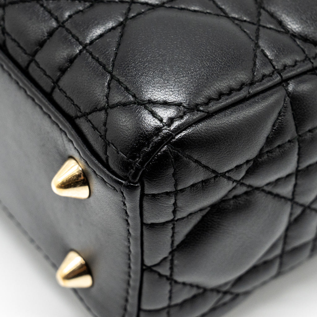 DIOR SMALL MY ABC LADY DIOR LAMBSKIN BLACK GHW