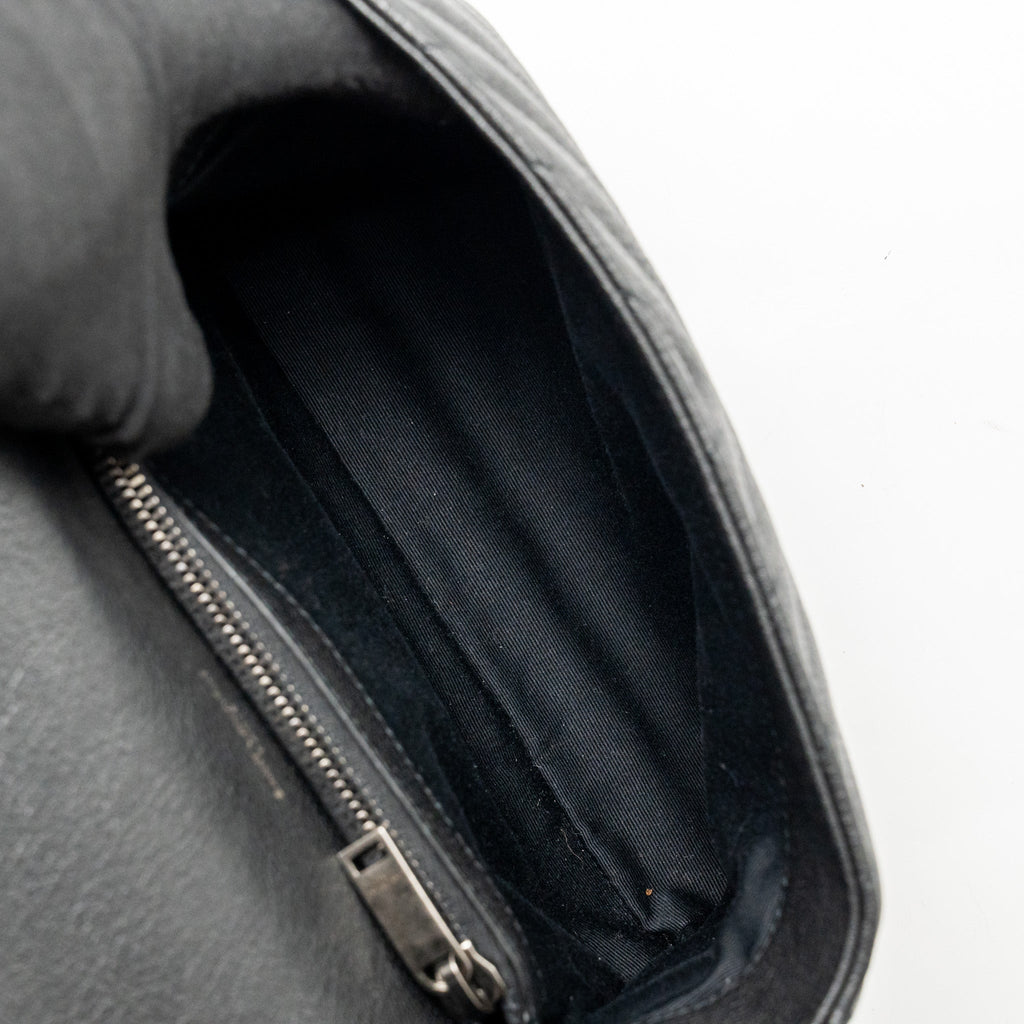 SAINT LAURENT/YSL MEDIUM COLLEGE BAG LAMBSKIN BLACK SHW